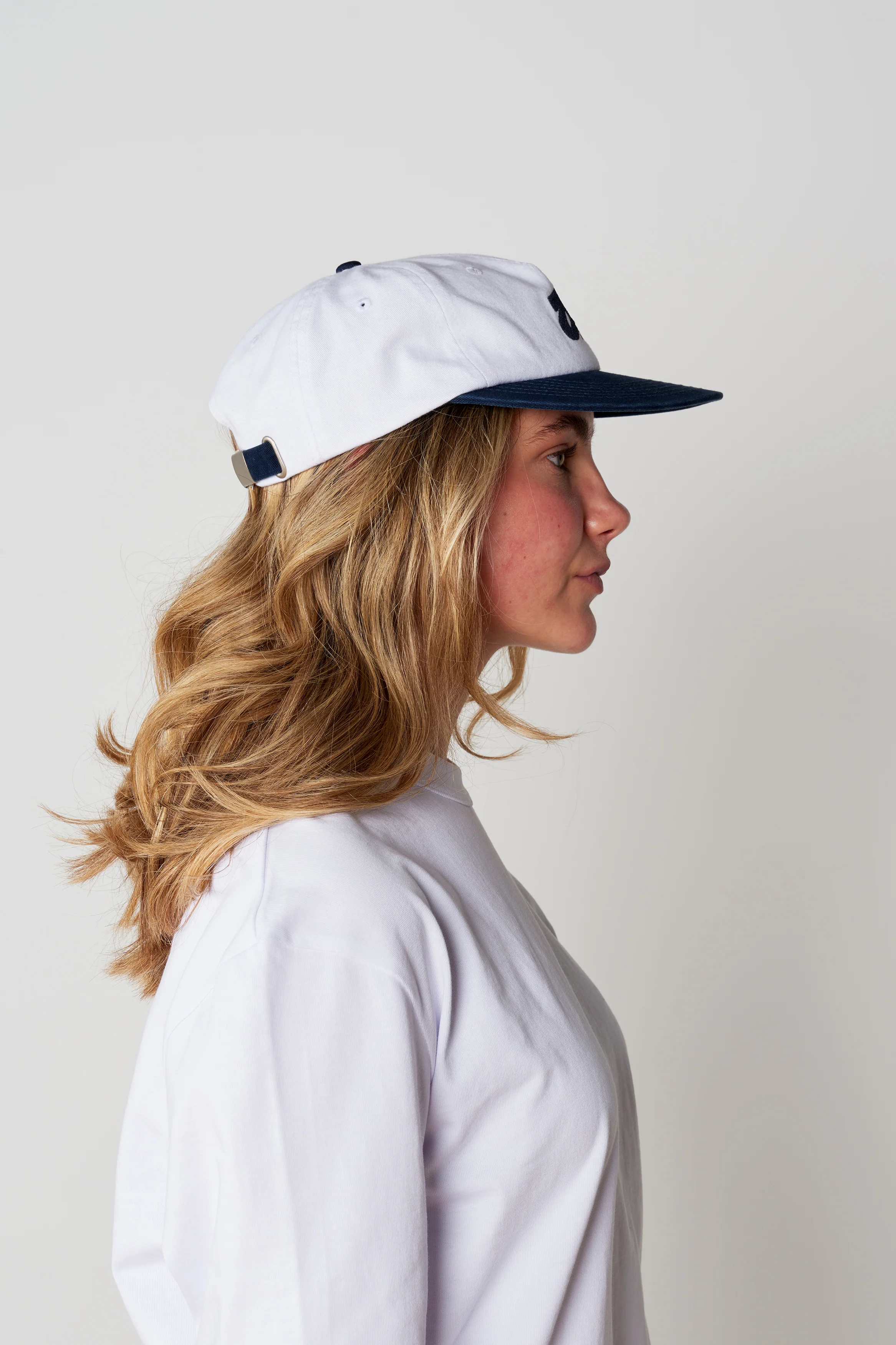 5 Star Cap - White/Navy - Image 6