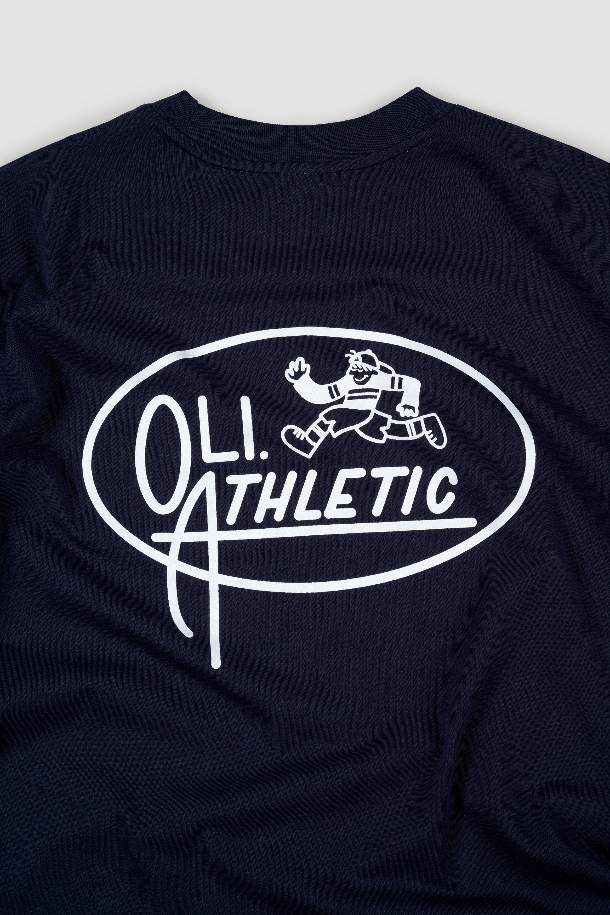 Athletics Back Print T - Navy - Image 6