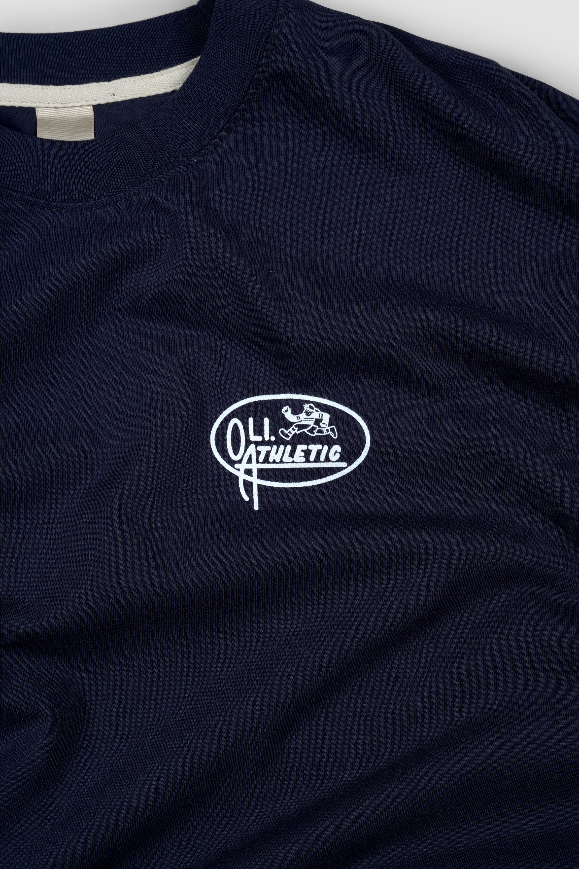 Athletics Back Print T - Navy - Image 7
