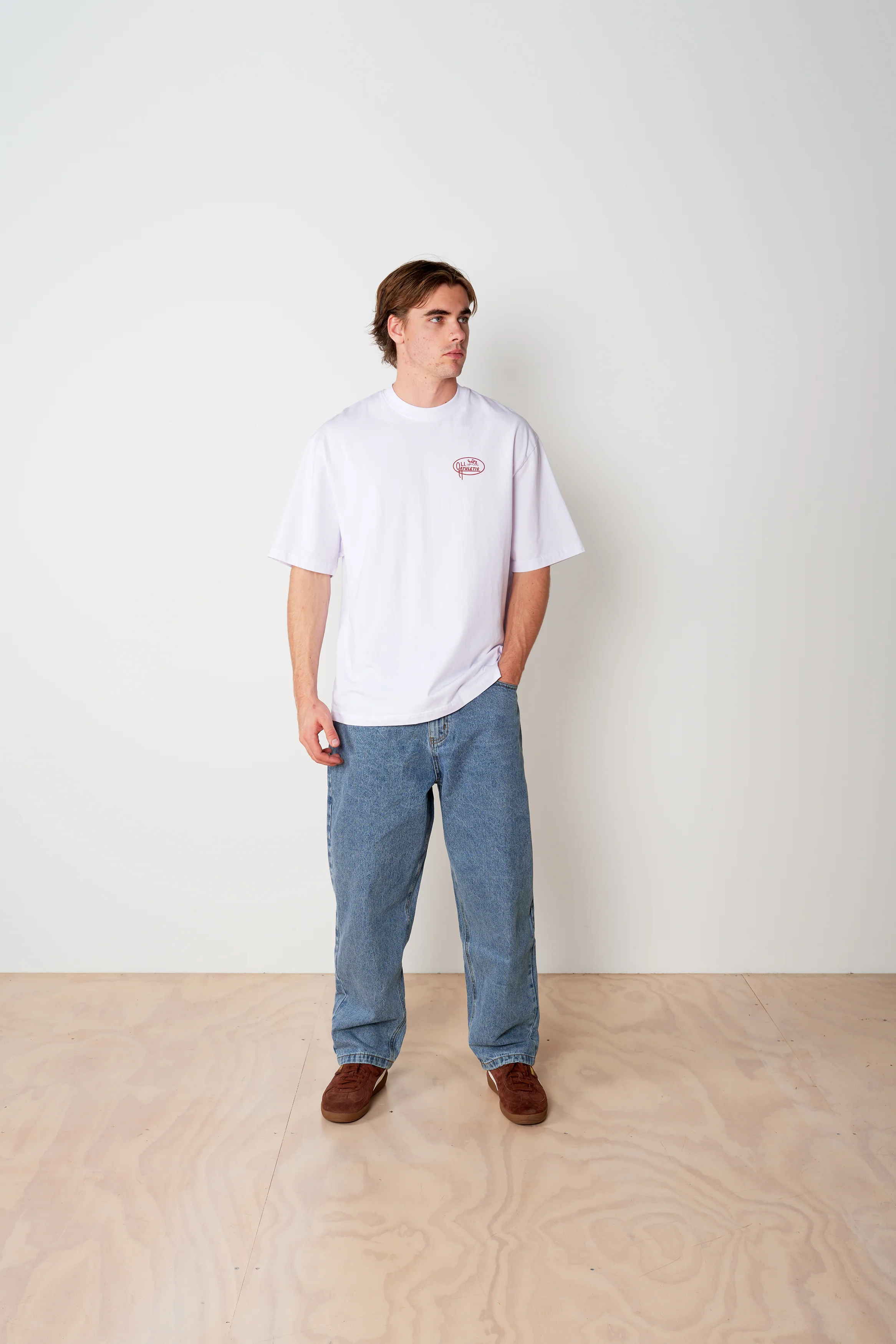 Athletics Back Print T - White - Image 3