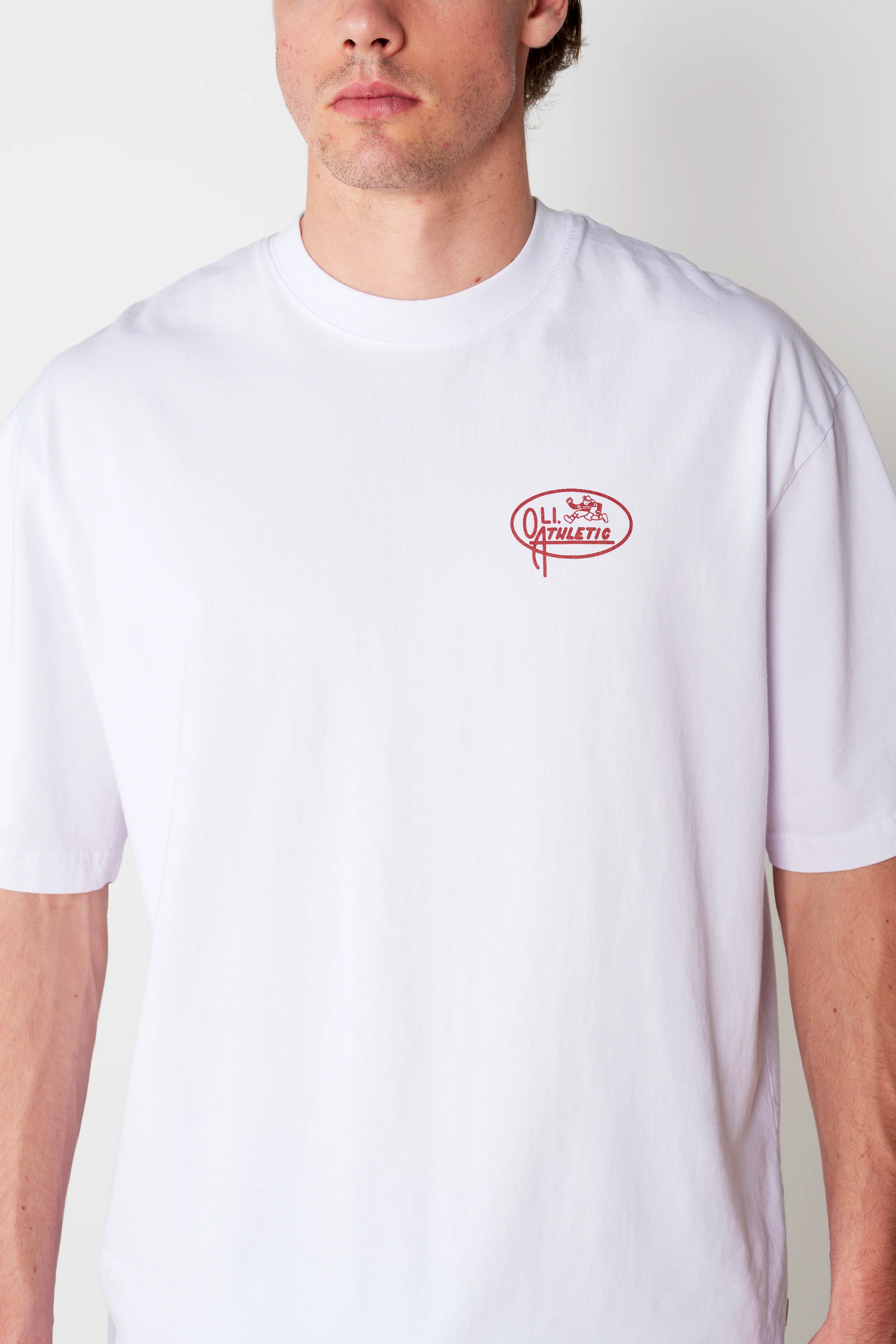 Athletics Back Print T - White - Image 4