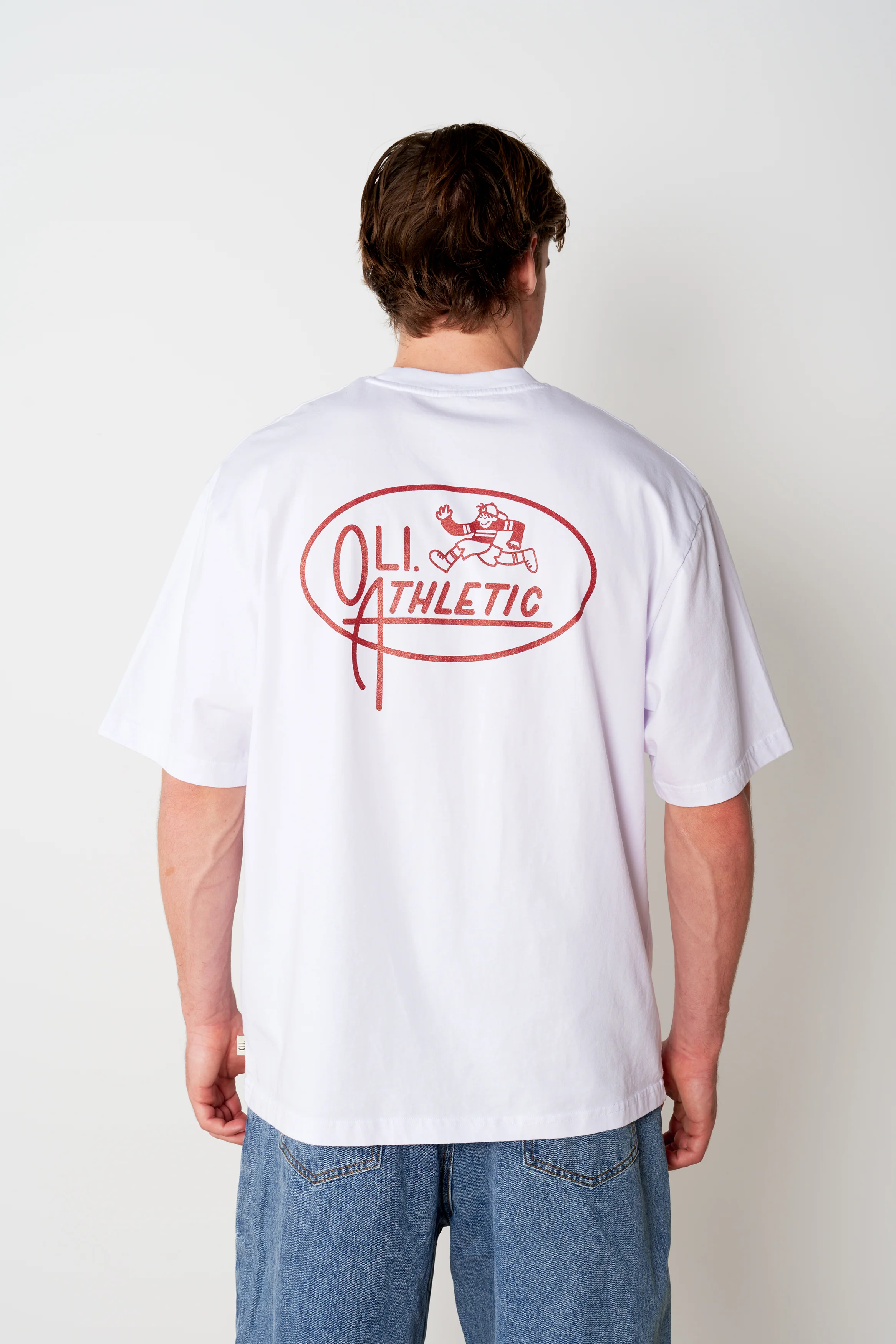 Athletics Back Print T - White - Image 5