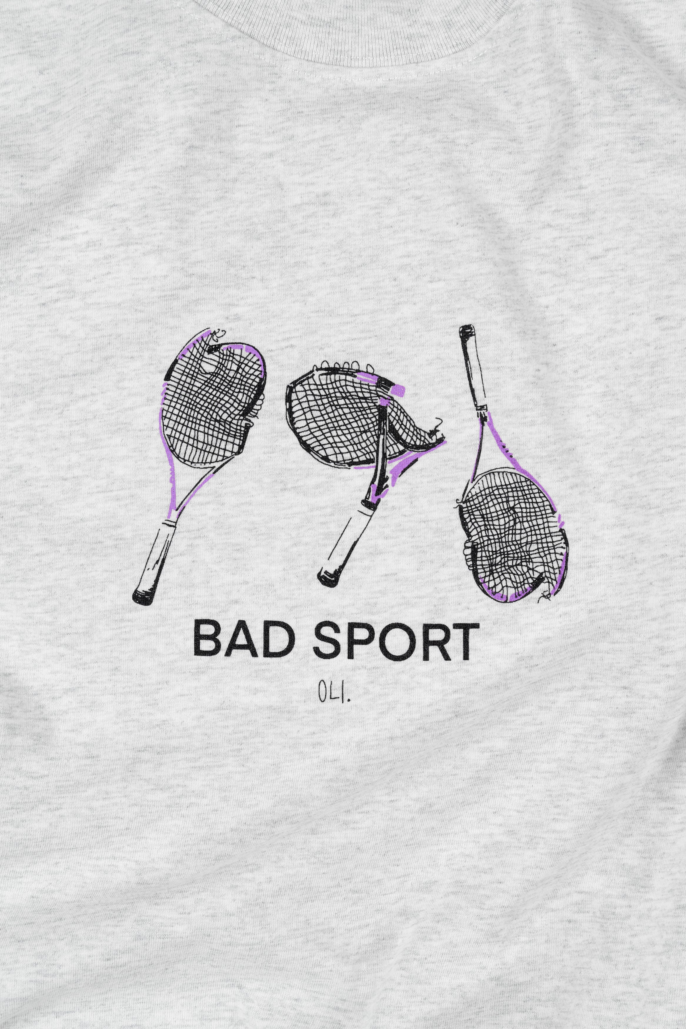 Bad Sport T - Snow Marle - Image 2