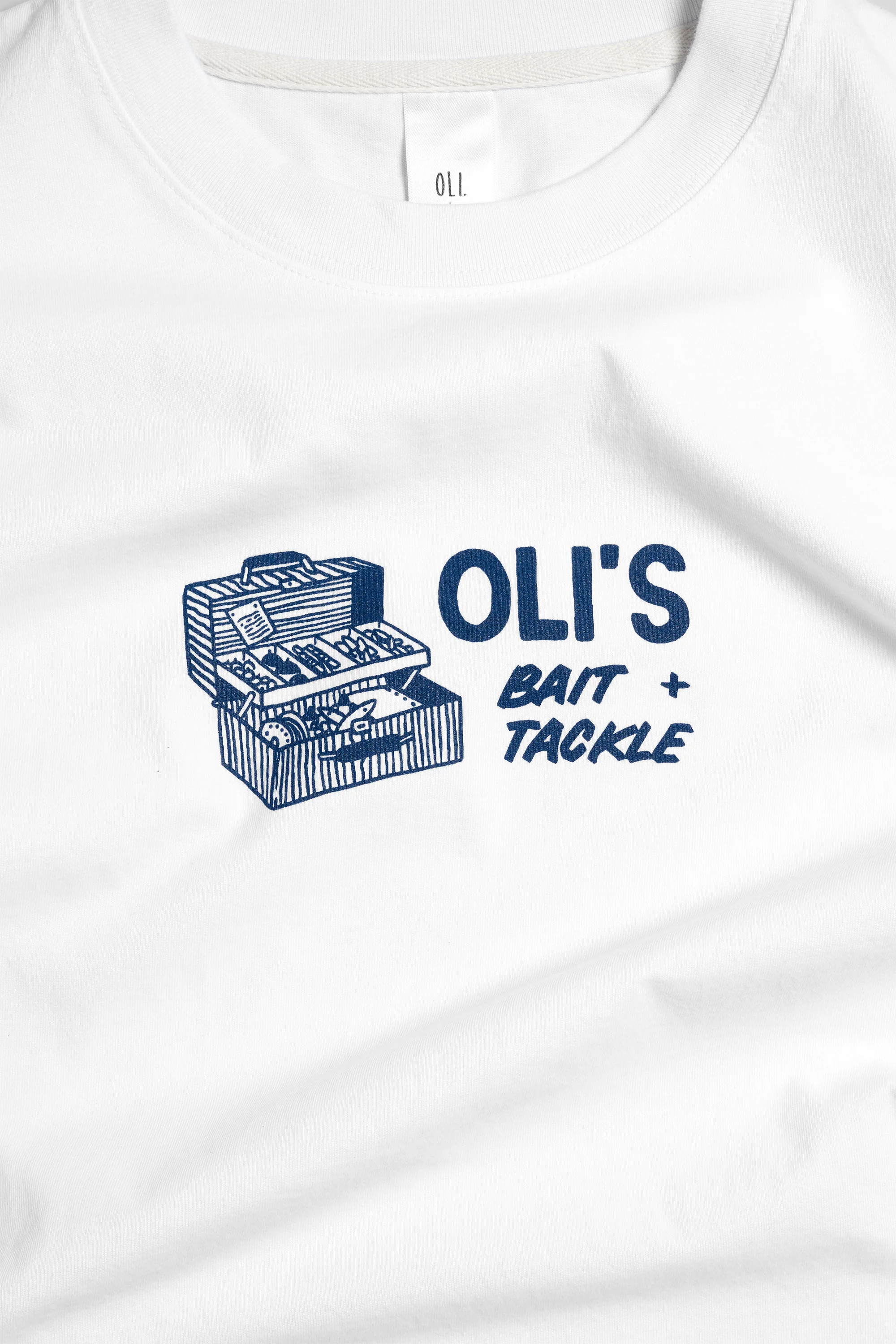 Bait & Tackle Back Print T - White - Image 4