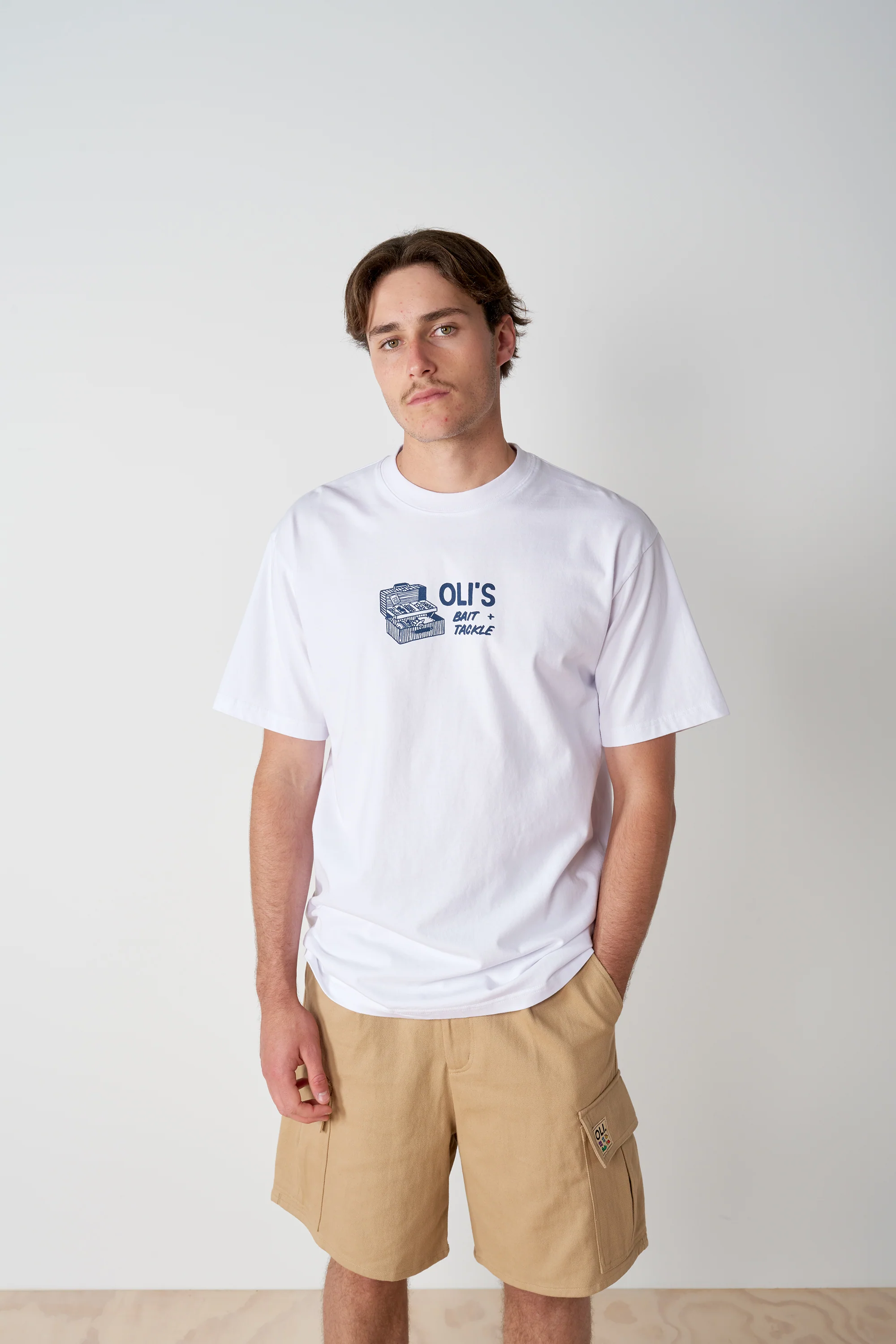 Bait & Tackle Back Print T - White - Image 5