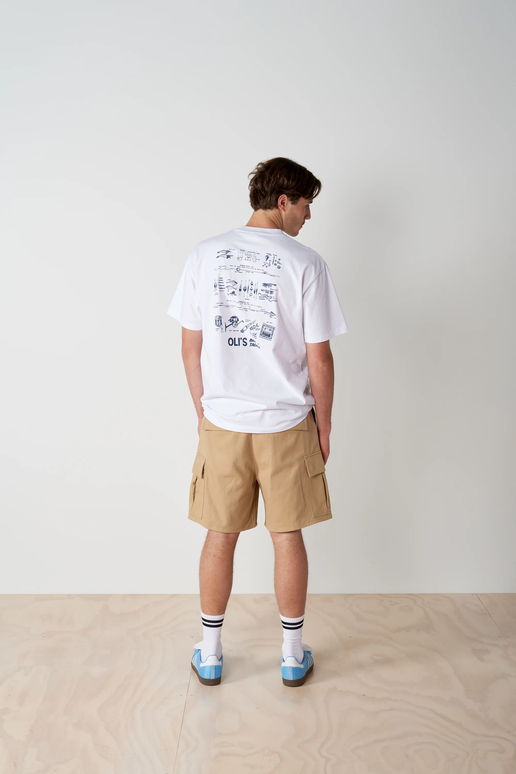 Bait & Tackle Back Print T - White - Image 7