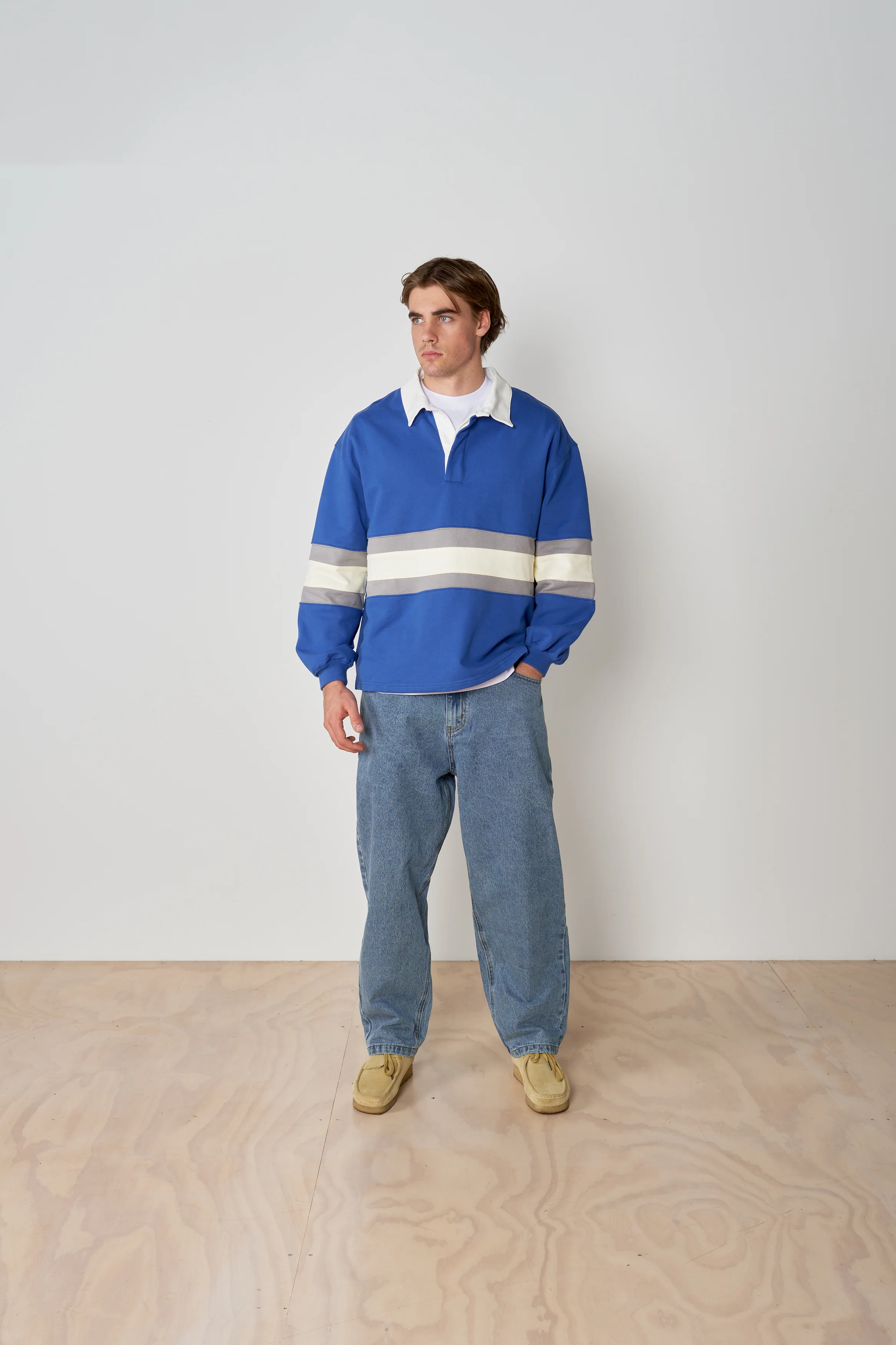 Block Rugby Polo - Royal - Image 3
