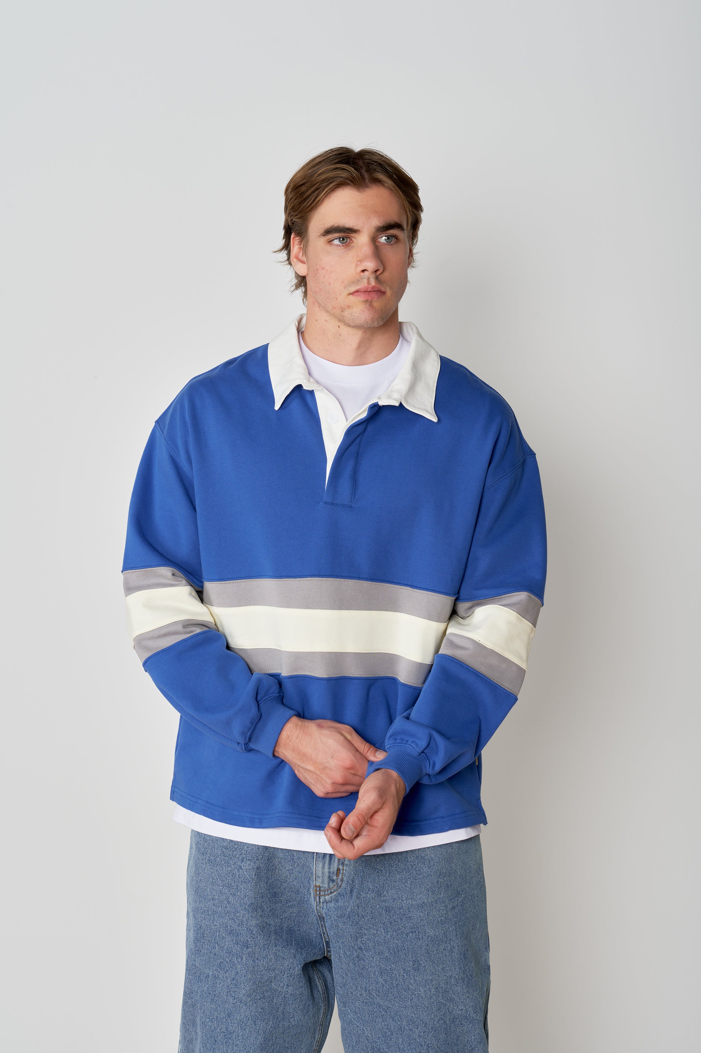 Block Rugby Polo - Royal - Image 4