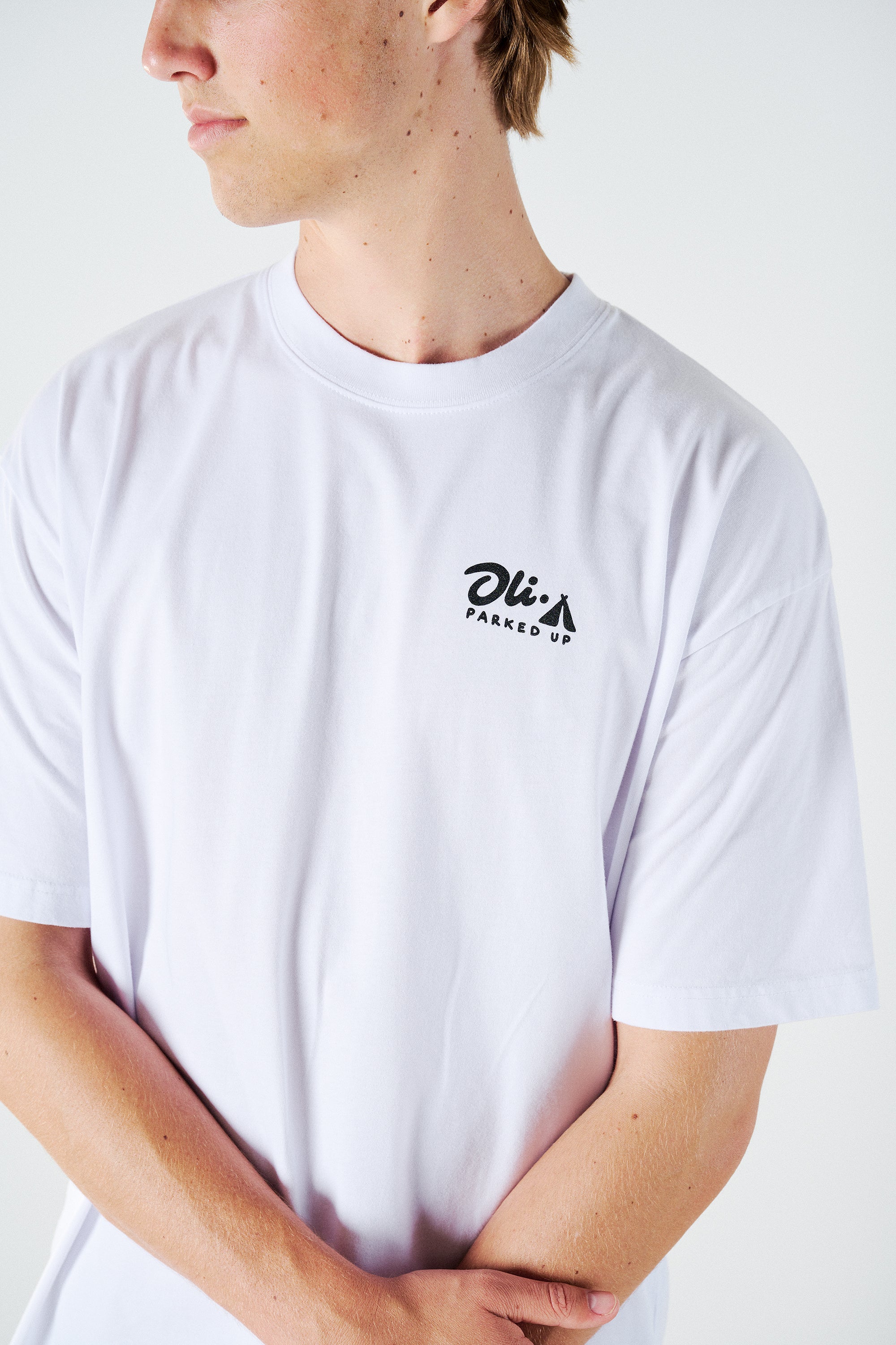 Camping Back Print T - White - Image 6