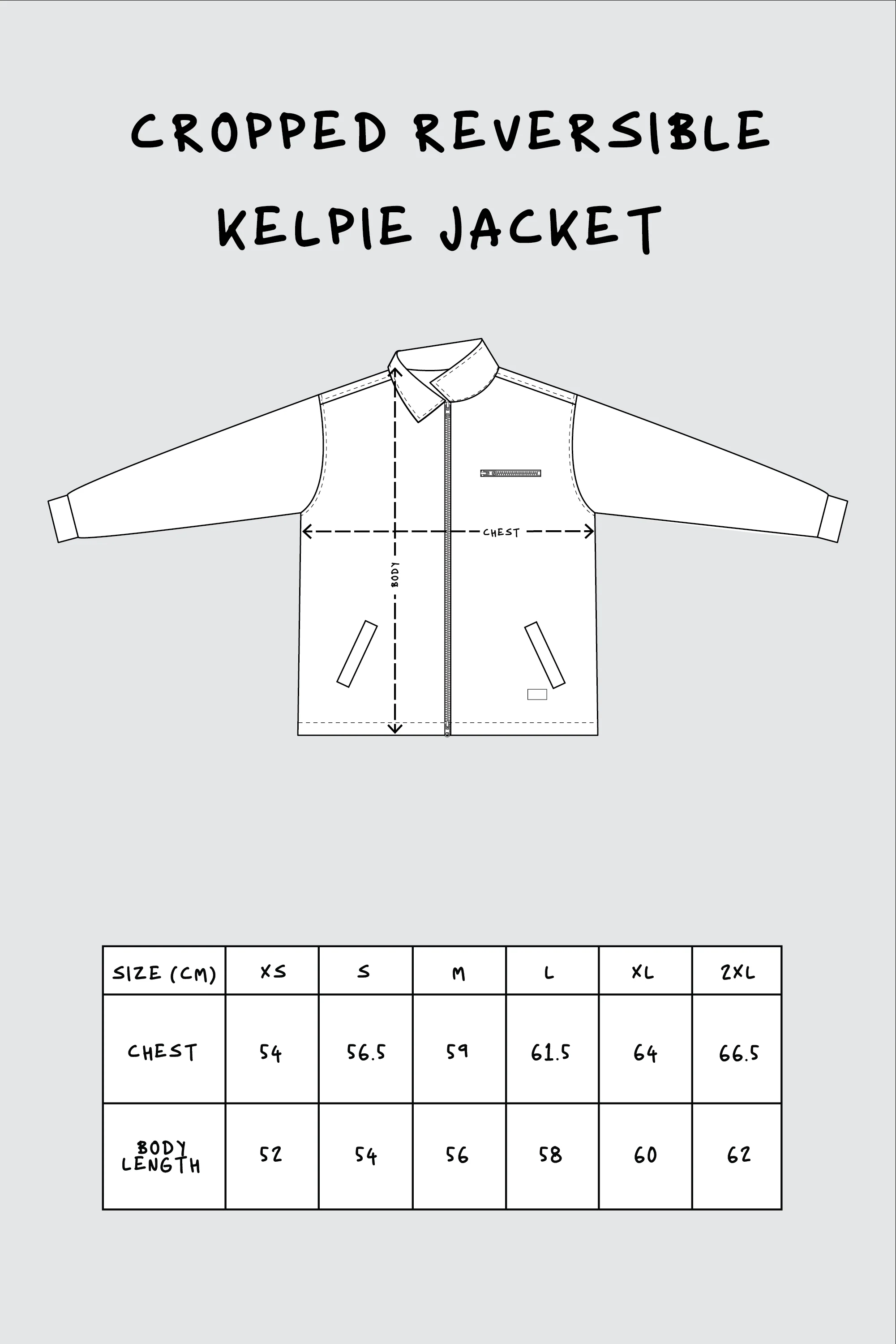 Cropped Reversible Kelpie Jacket - Black/Stone - Image 20