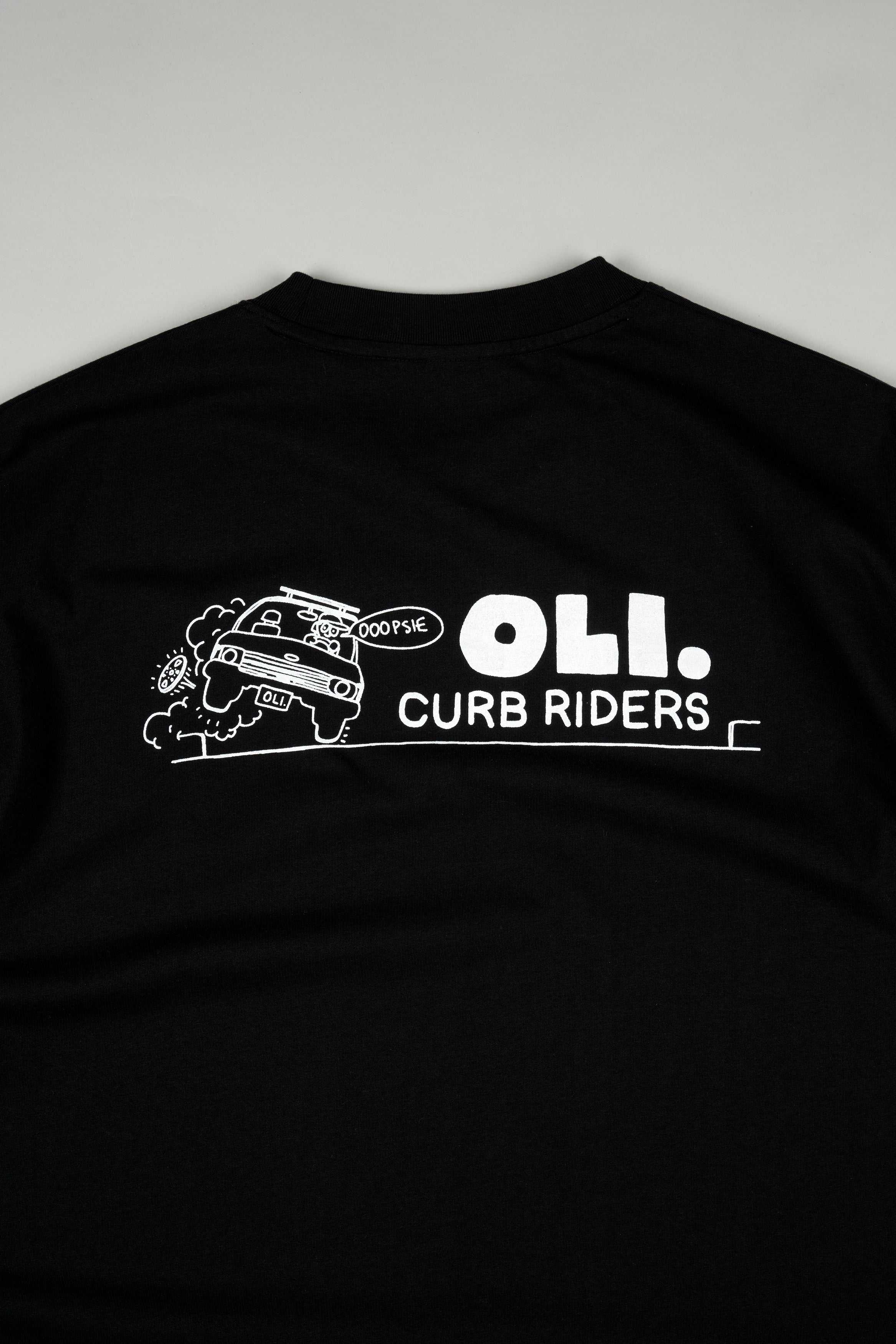 Curb Rider Back Print T - Black - Image 3
