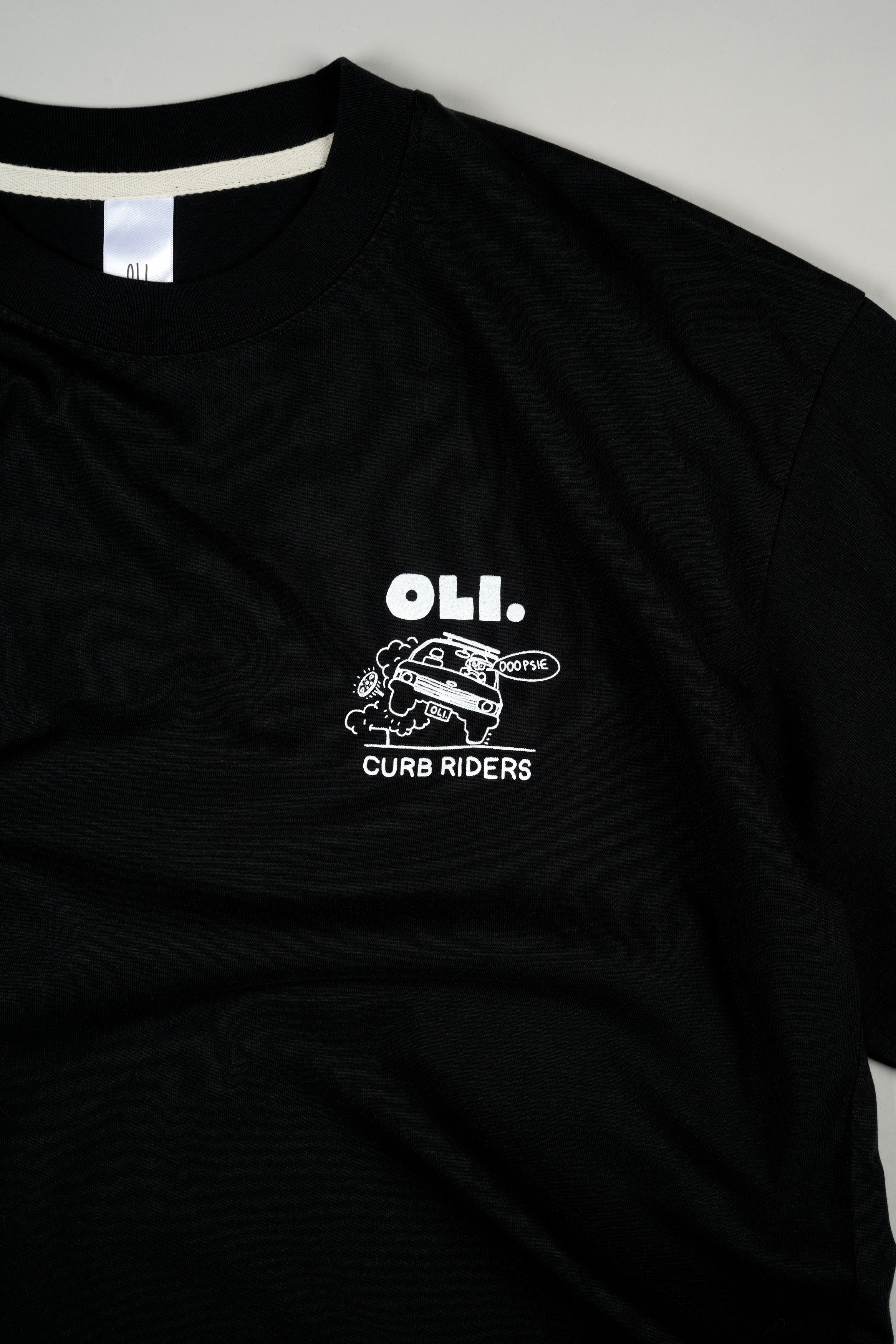 Curb Rider Back Print T - Black - Image 4