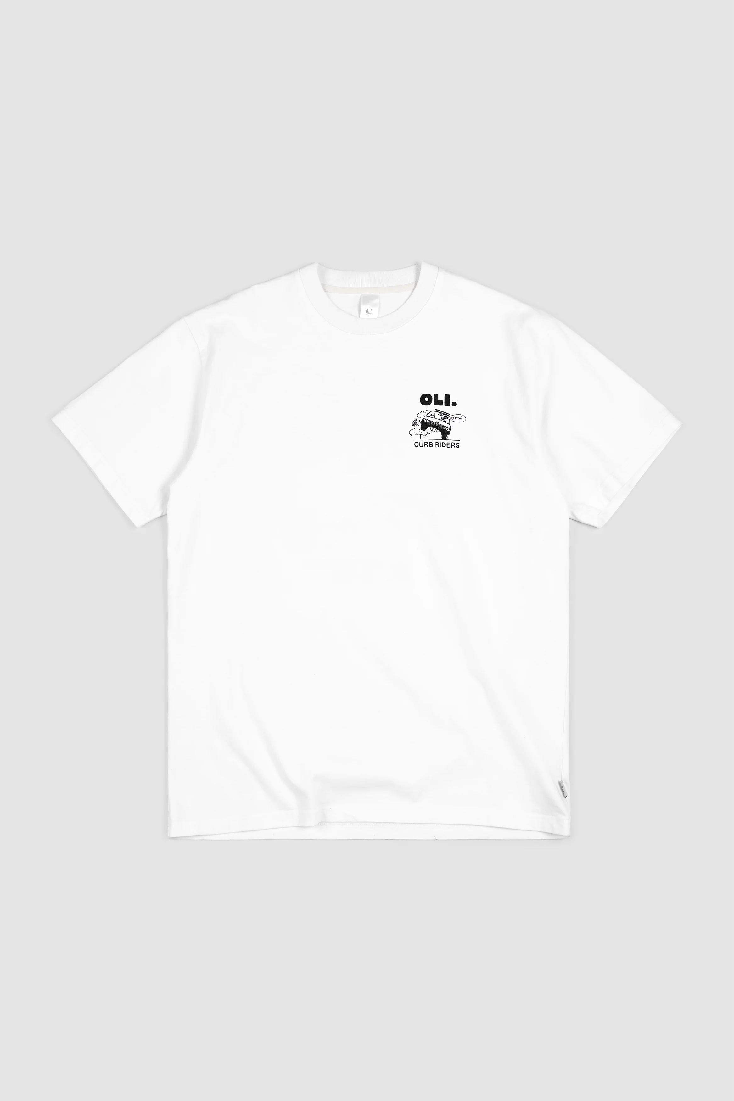 Curb Rider Back Print T - White - Image 2