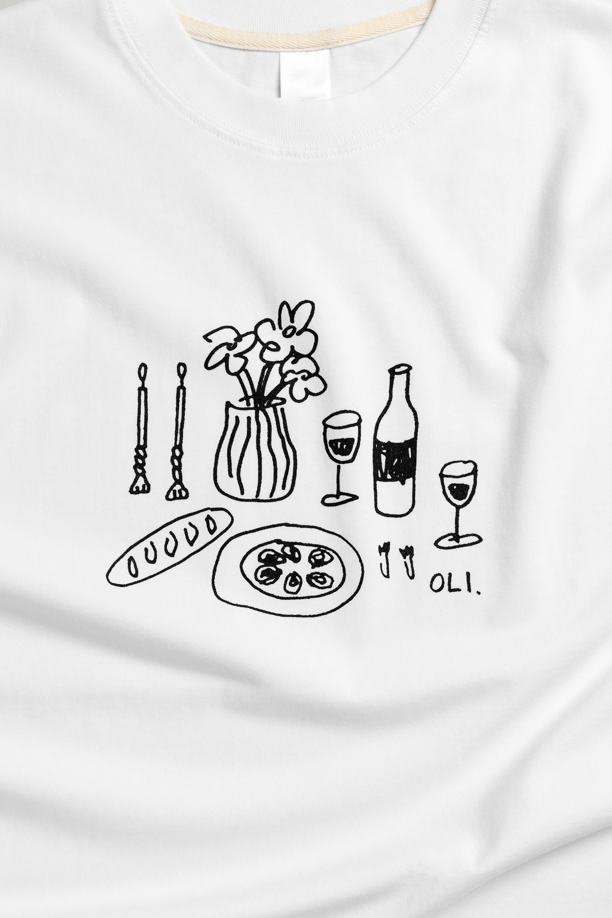 Dinner Date T - White - Image 2
