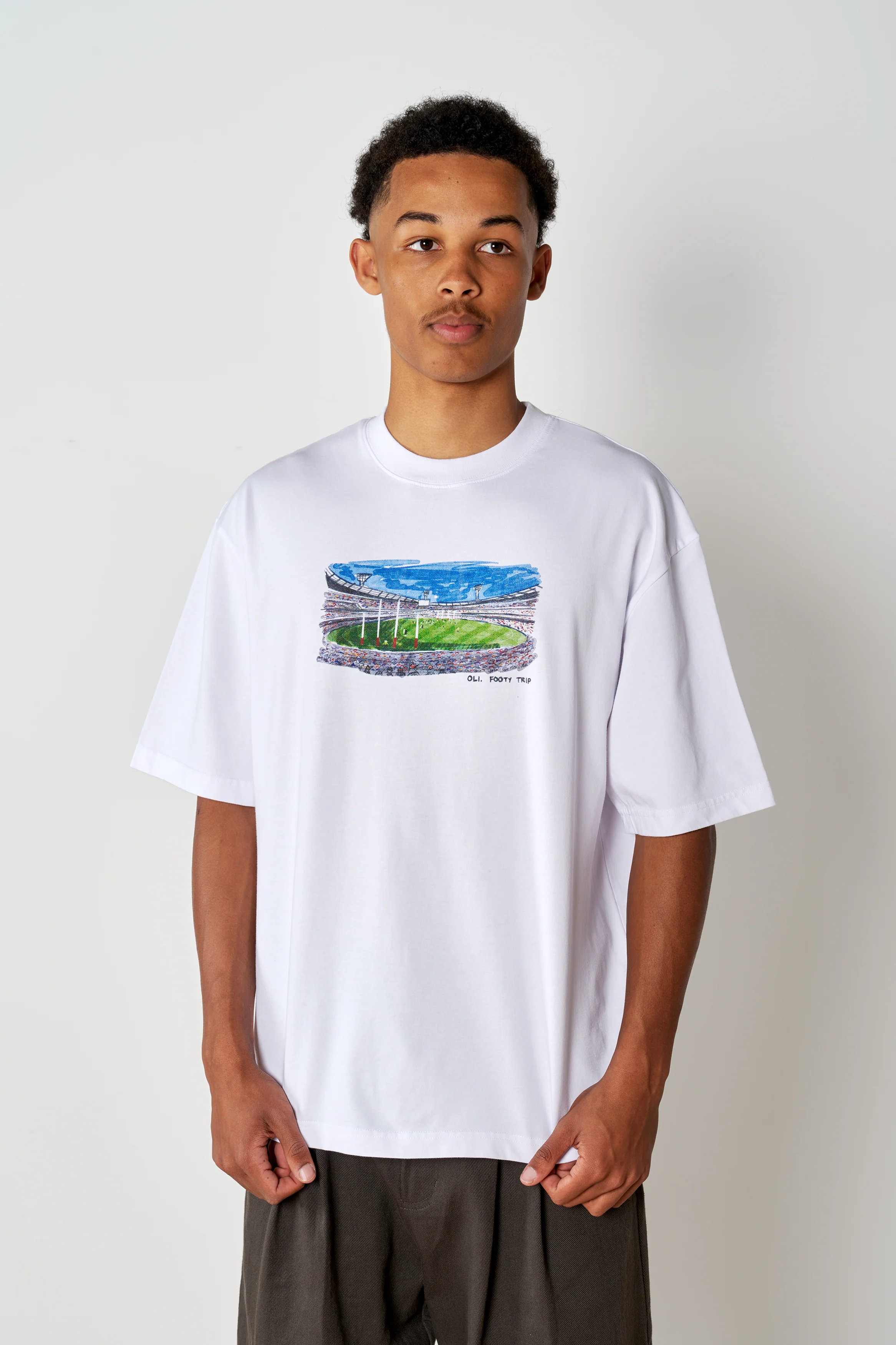 Footy Trip T - White - Image 5
