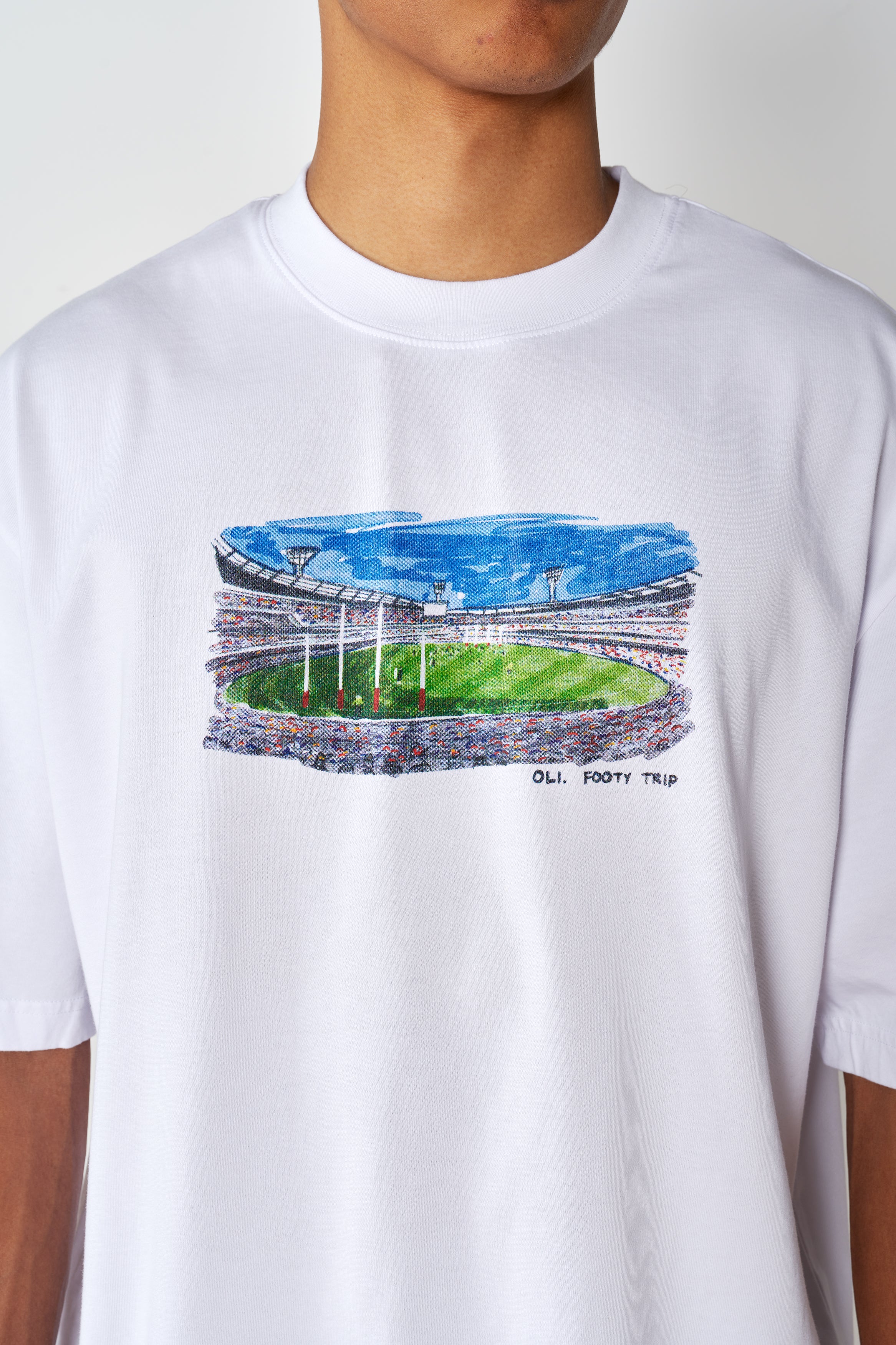 Footy Trip T - White - Image 6