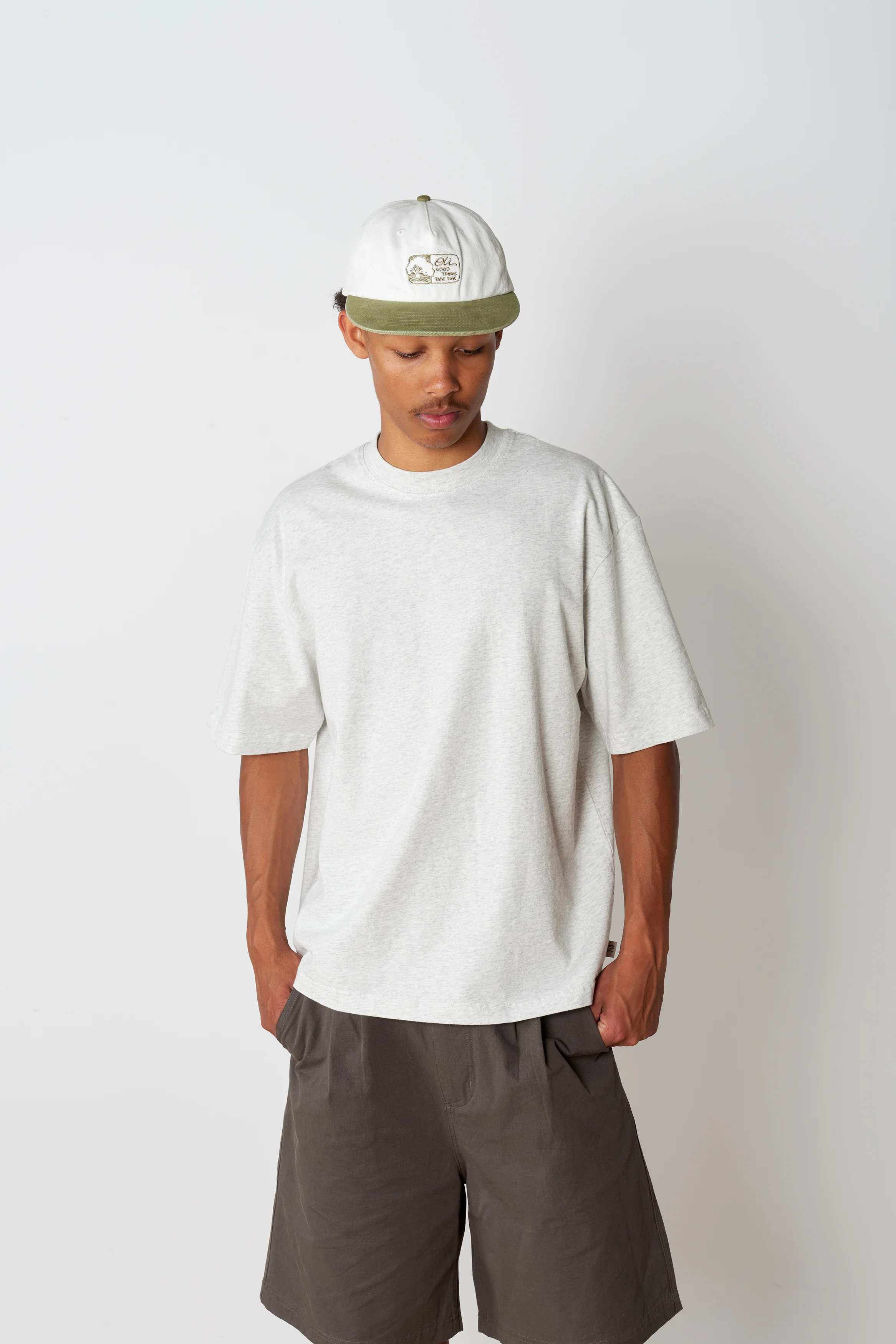 Good Things Take Time Cap - Cream/Sage - Image 4