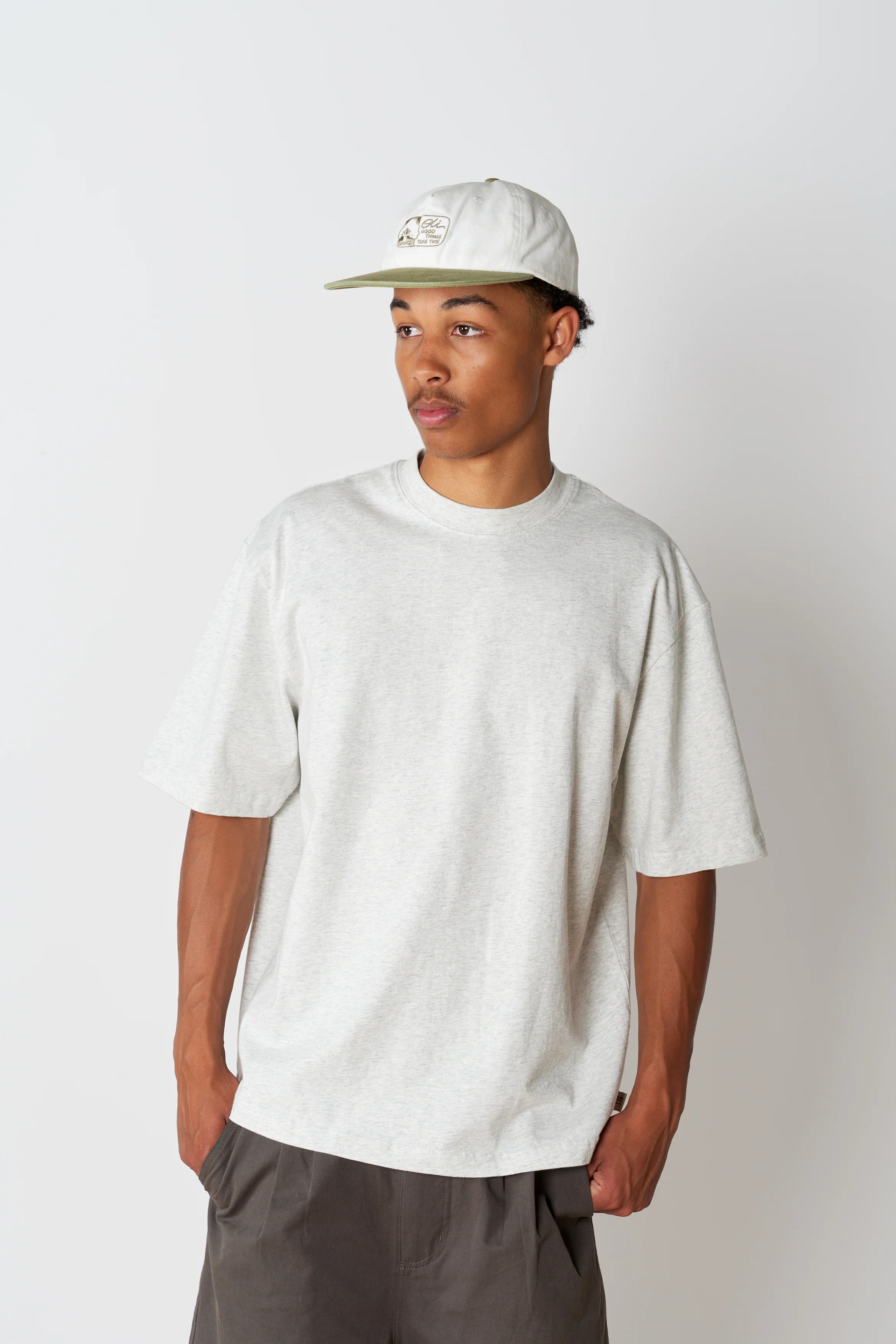 Good Things Take Time Cap - Cream/Sage - Image 5