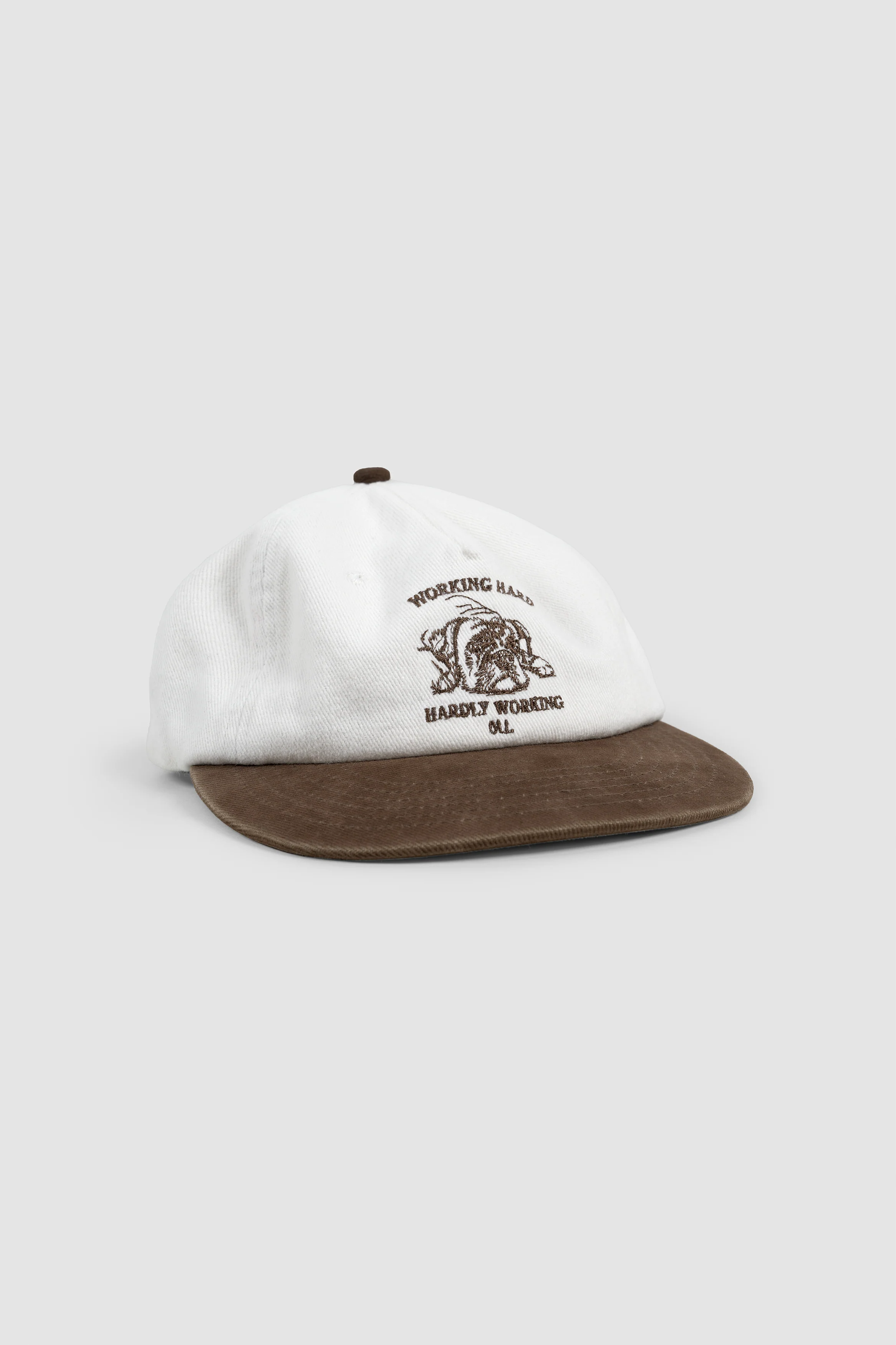 Hardly Working Cap - Cream/Choc