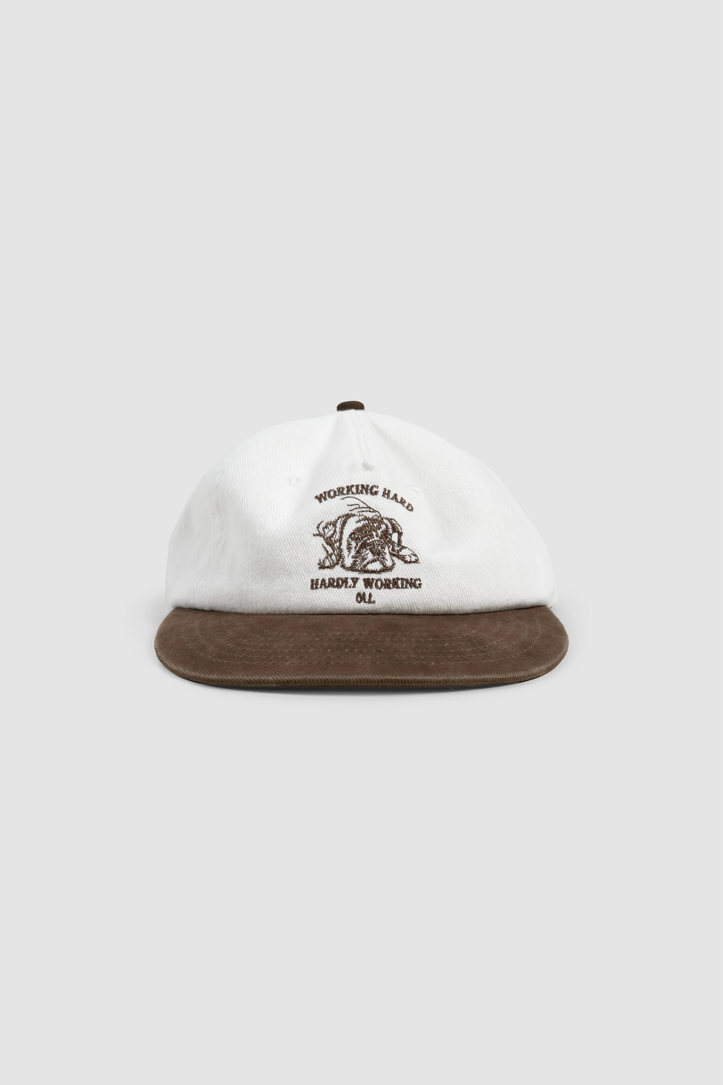 Hardly Working Cap - Cream/Choc - Image 2