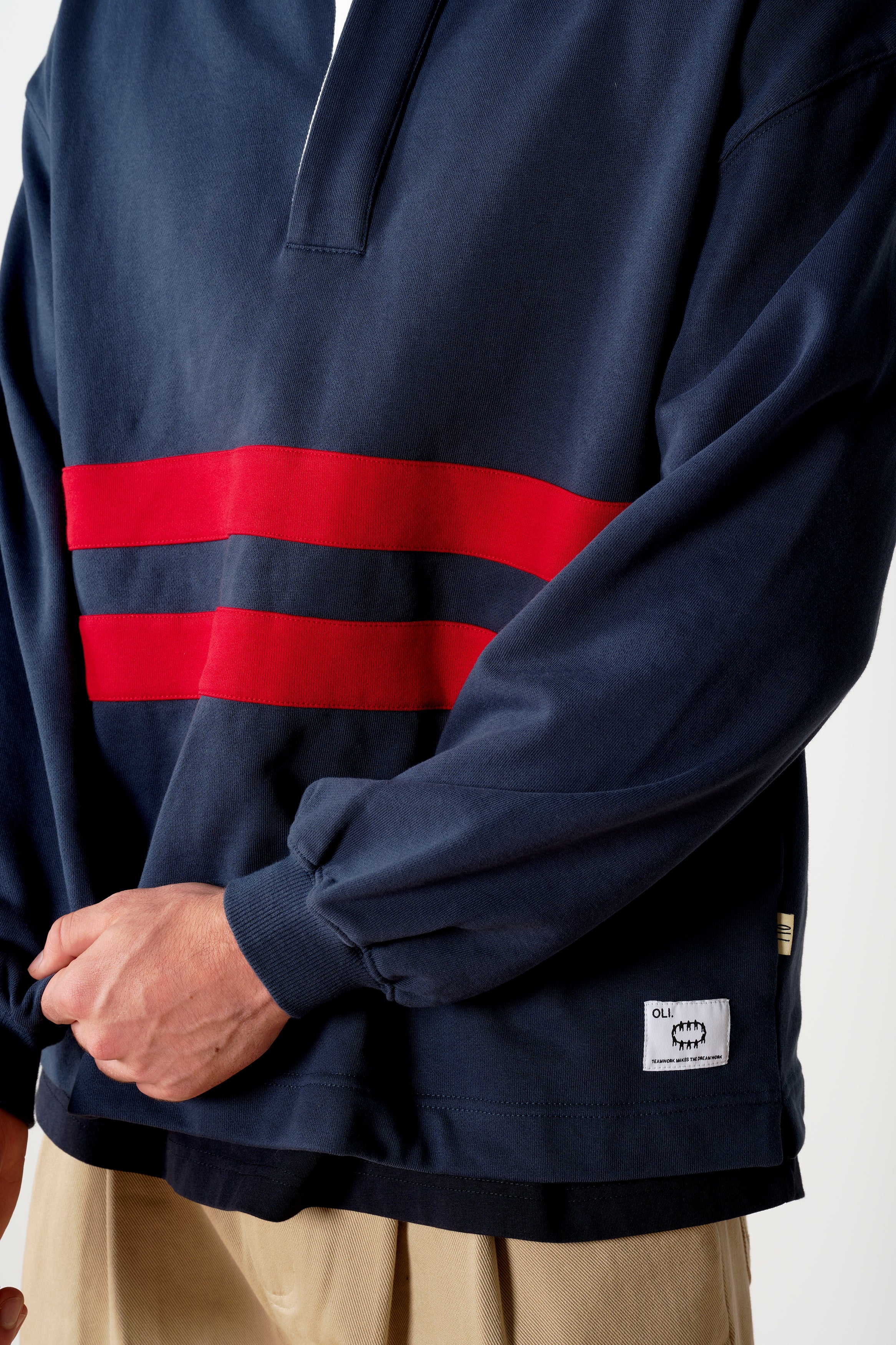 Hoop Rugby Polo - Navy - Image 4