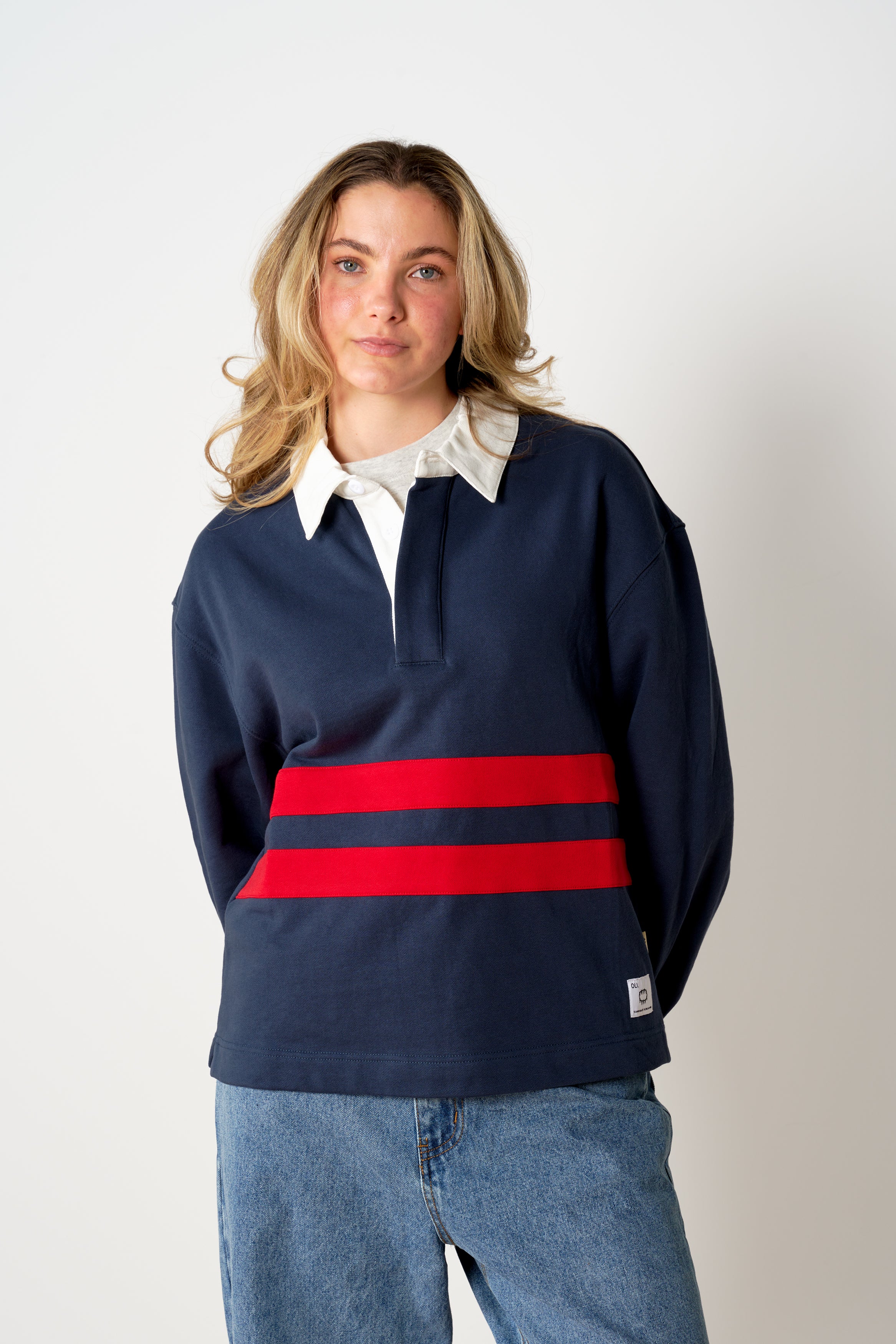 Hoop Rugby Polo - Navy - Image 5
