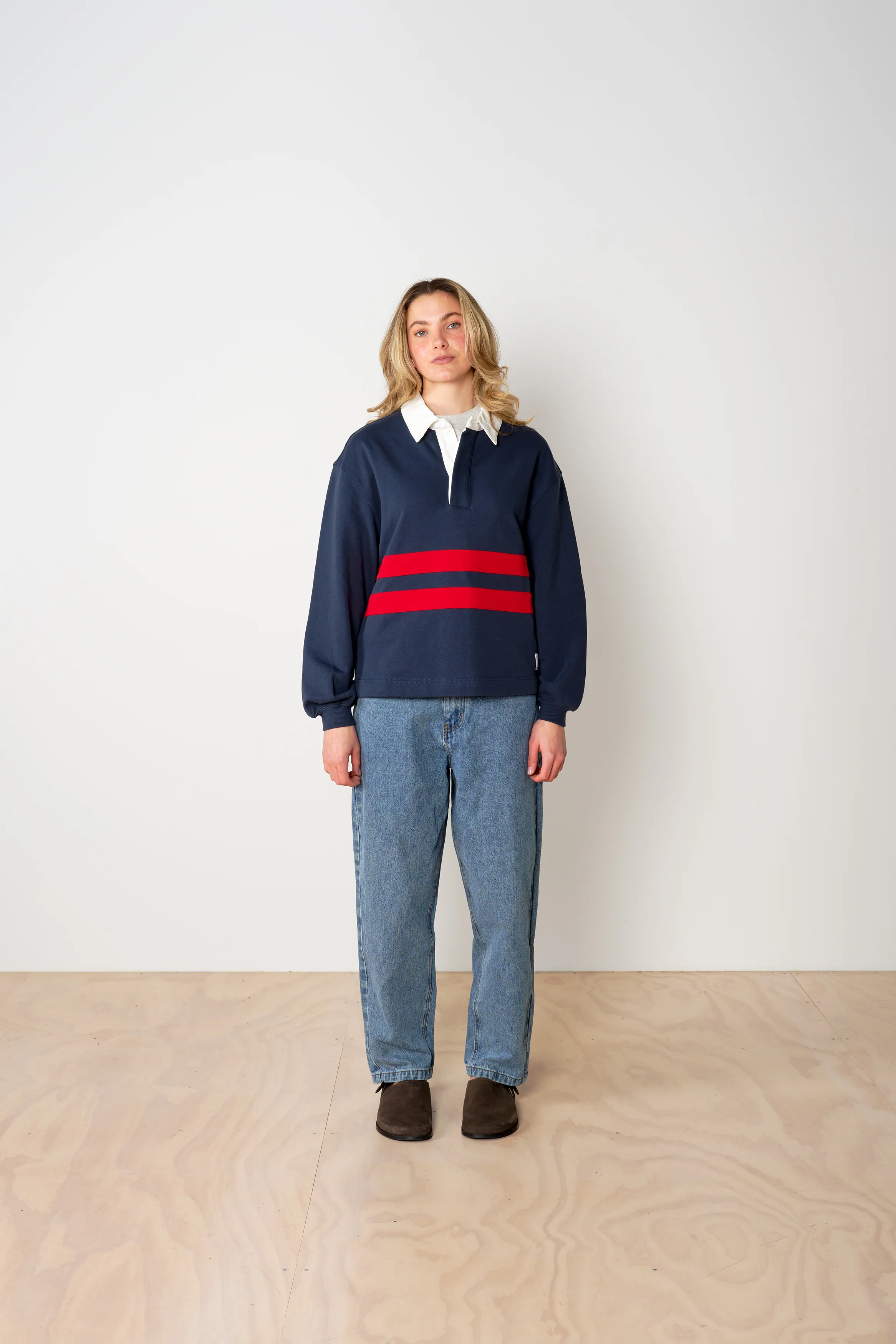 Hoop Rugby Polo - Navy - Image 6