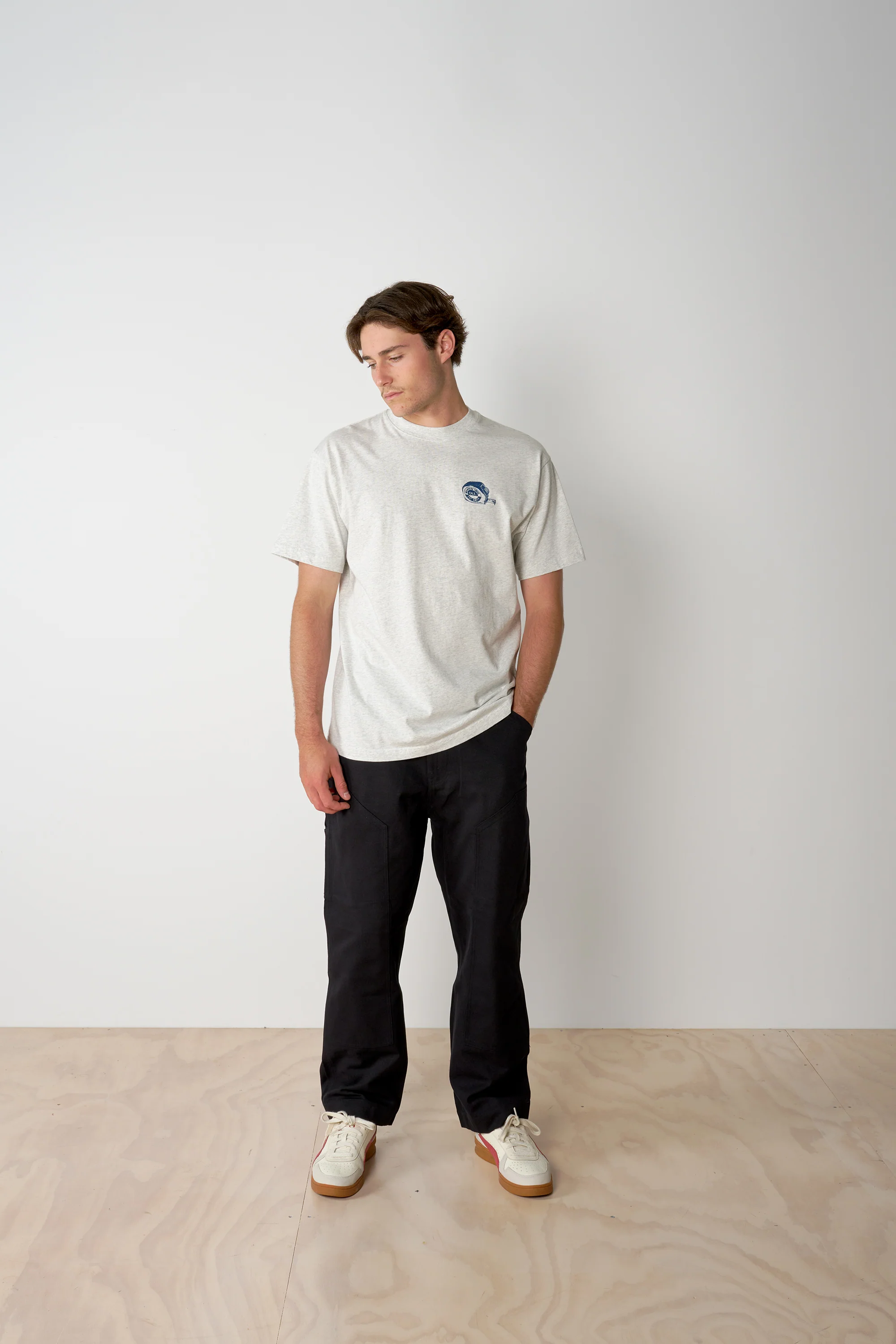 Measure Twice Cut Once Back Print T - Snow Marle - Image 5