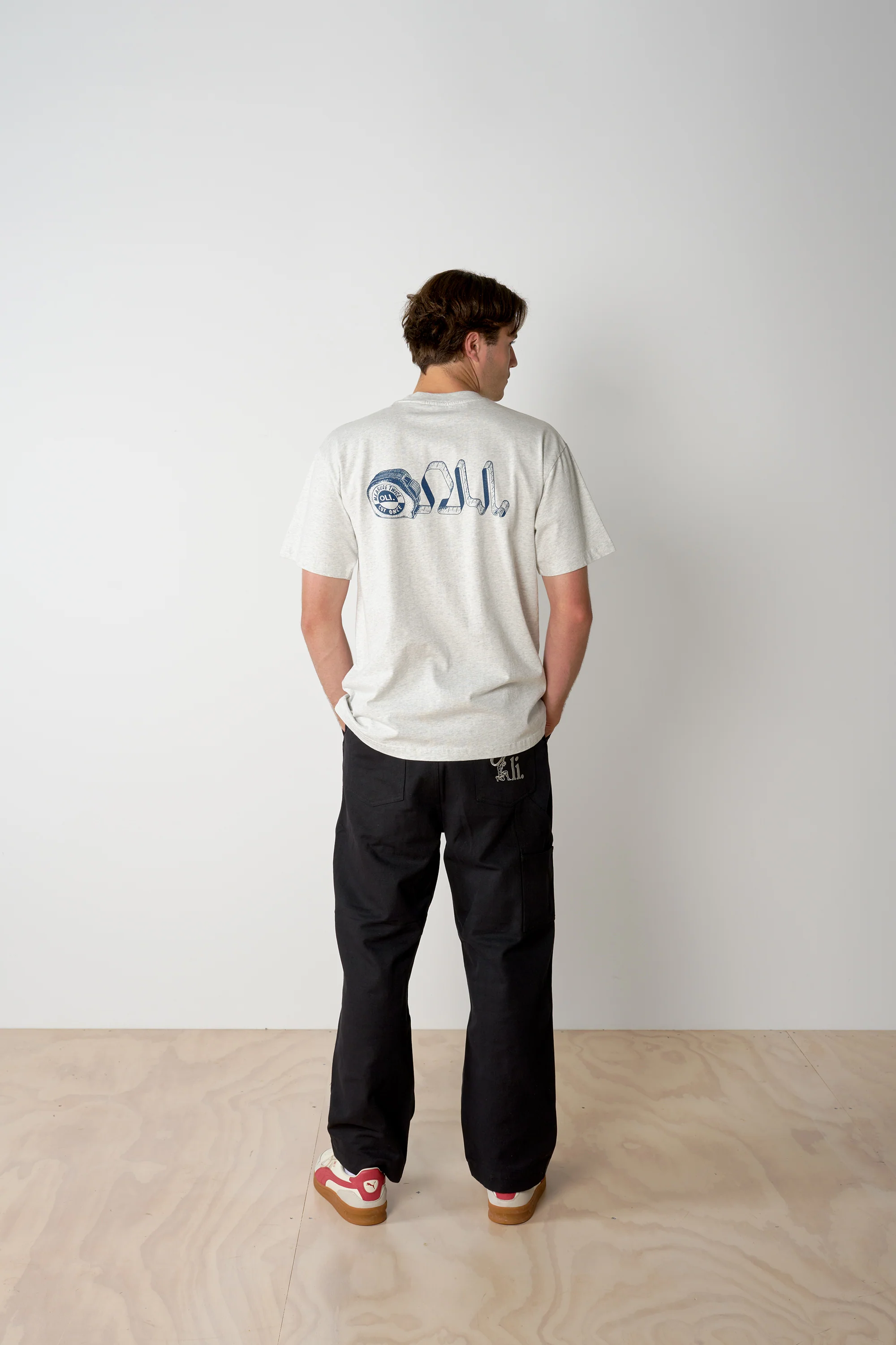 Measure Twice Cut Once Back Print T - Snow Marle - Image 7
