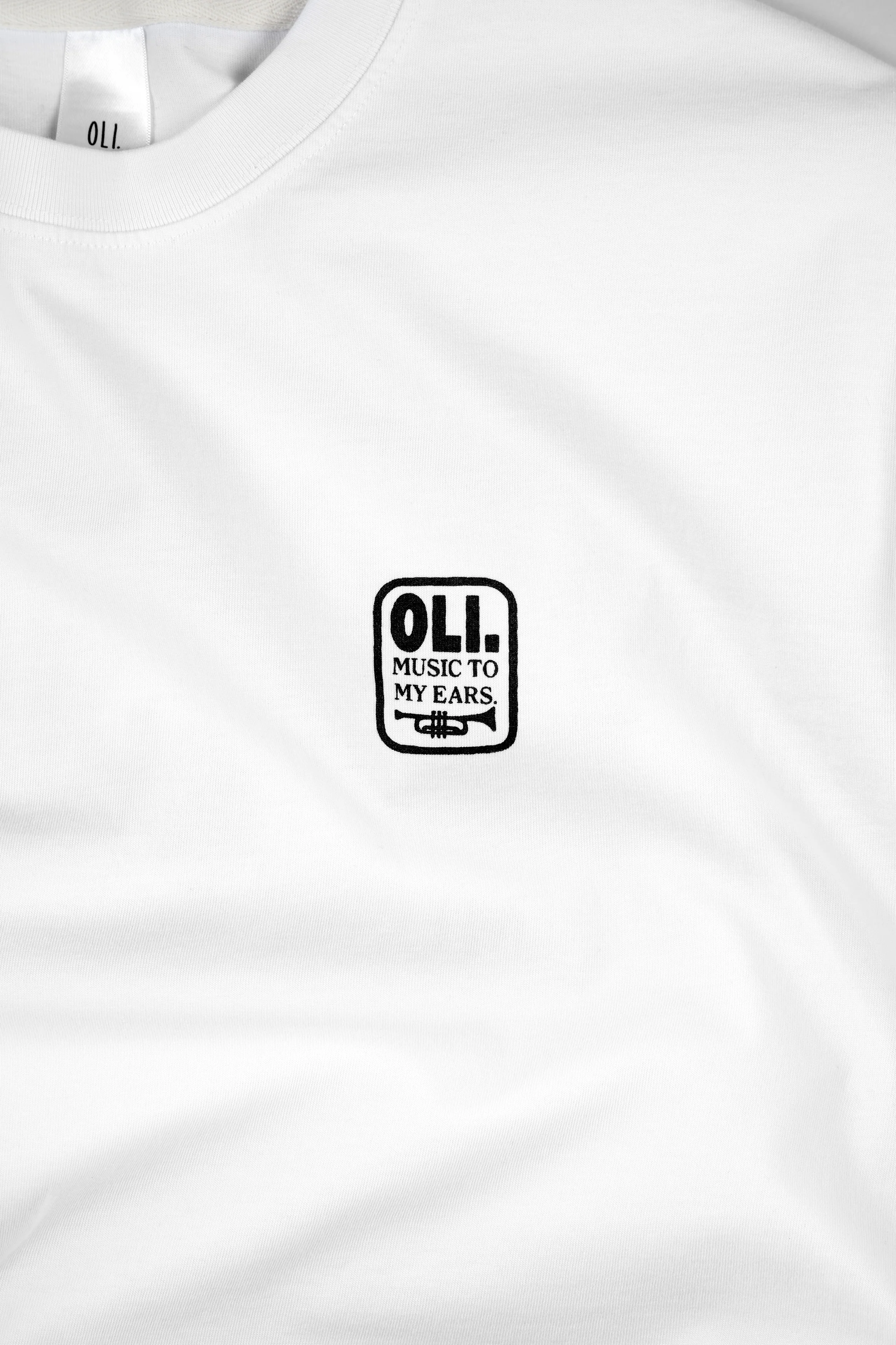 Music To My Ears Back Print T - White - Image 4