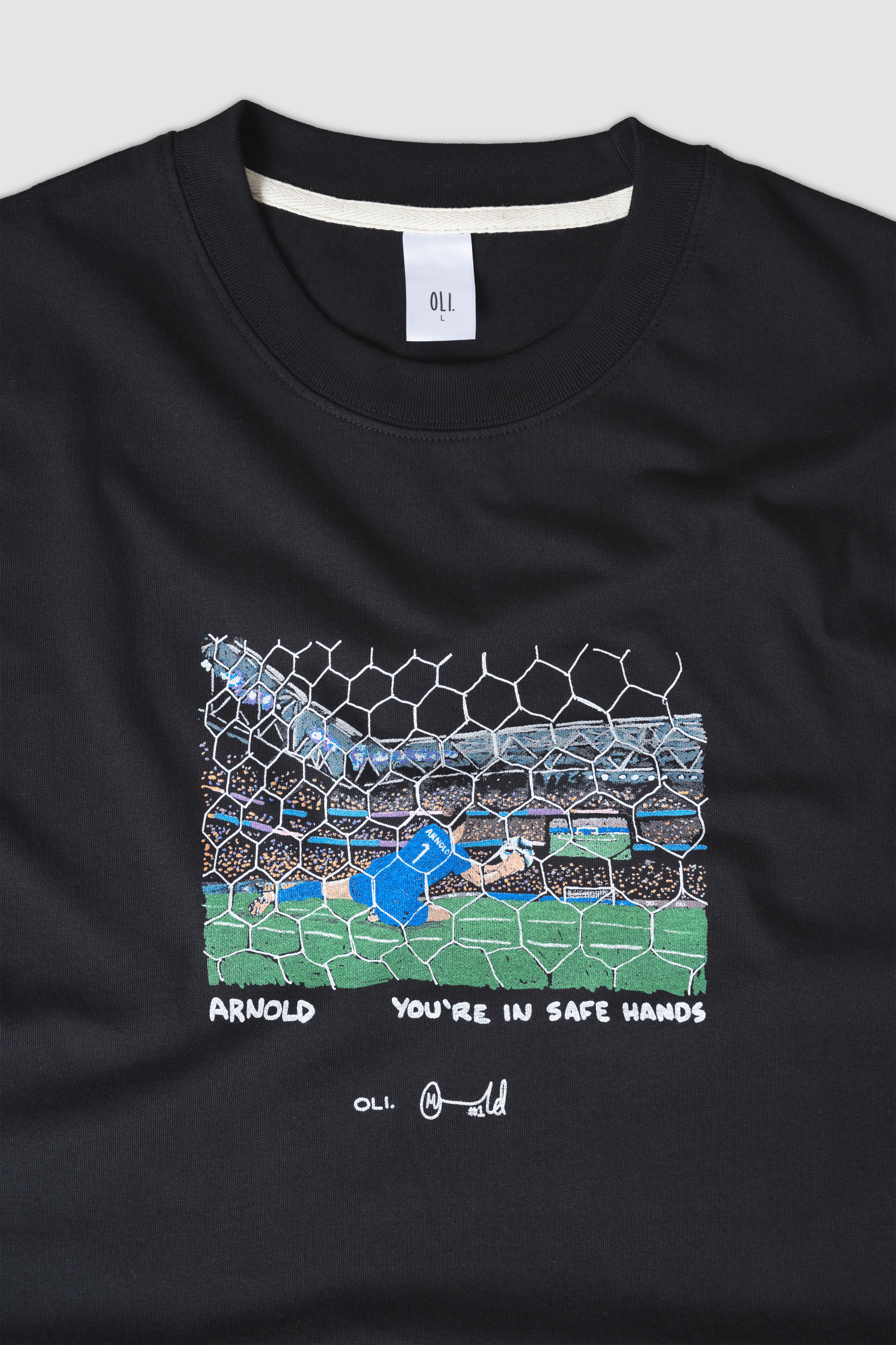 Oli x Arnold Collab Crop T - Black - Image 5