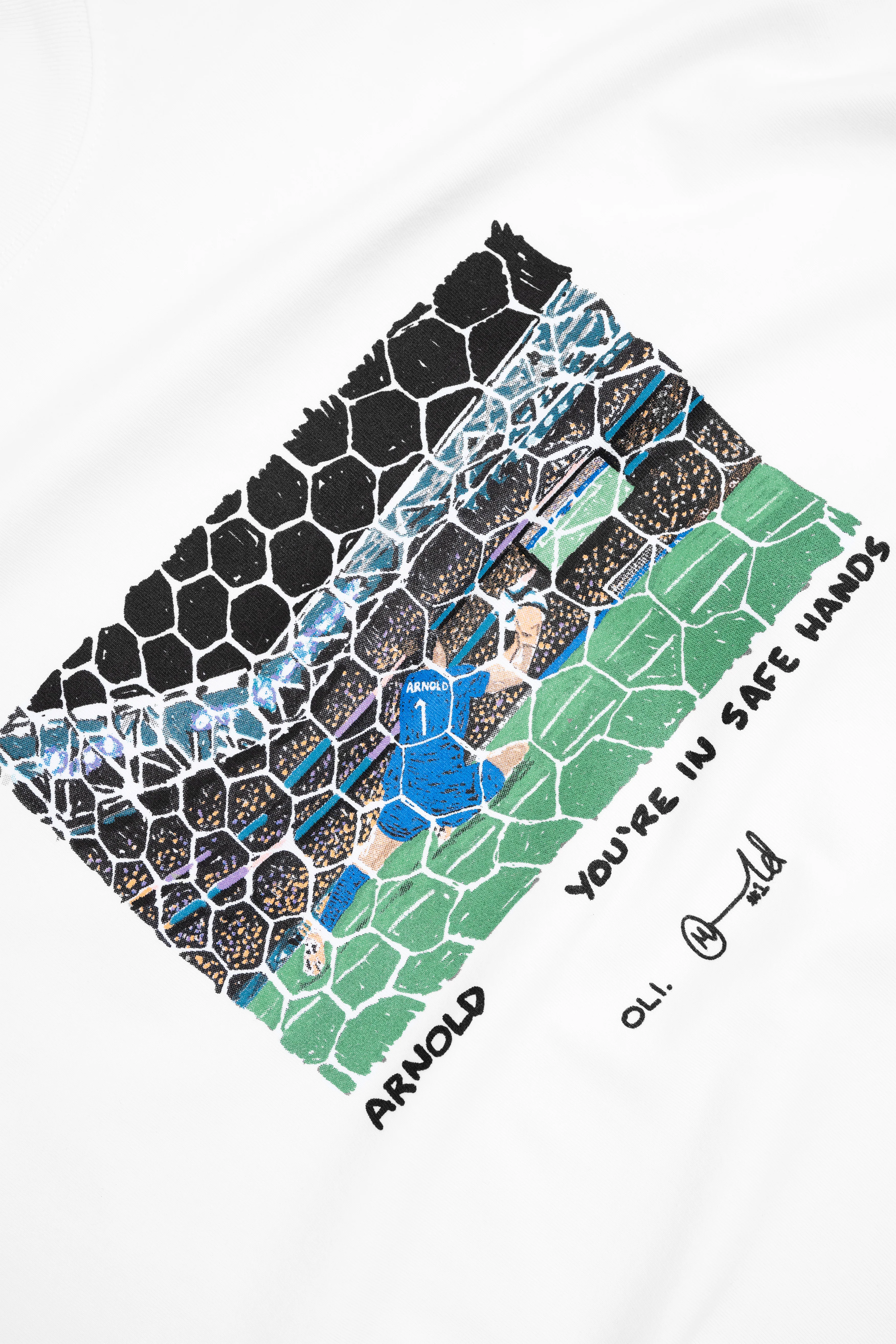 Oli x Arnold Collab Crop T - White - Image 5
