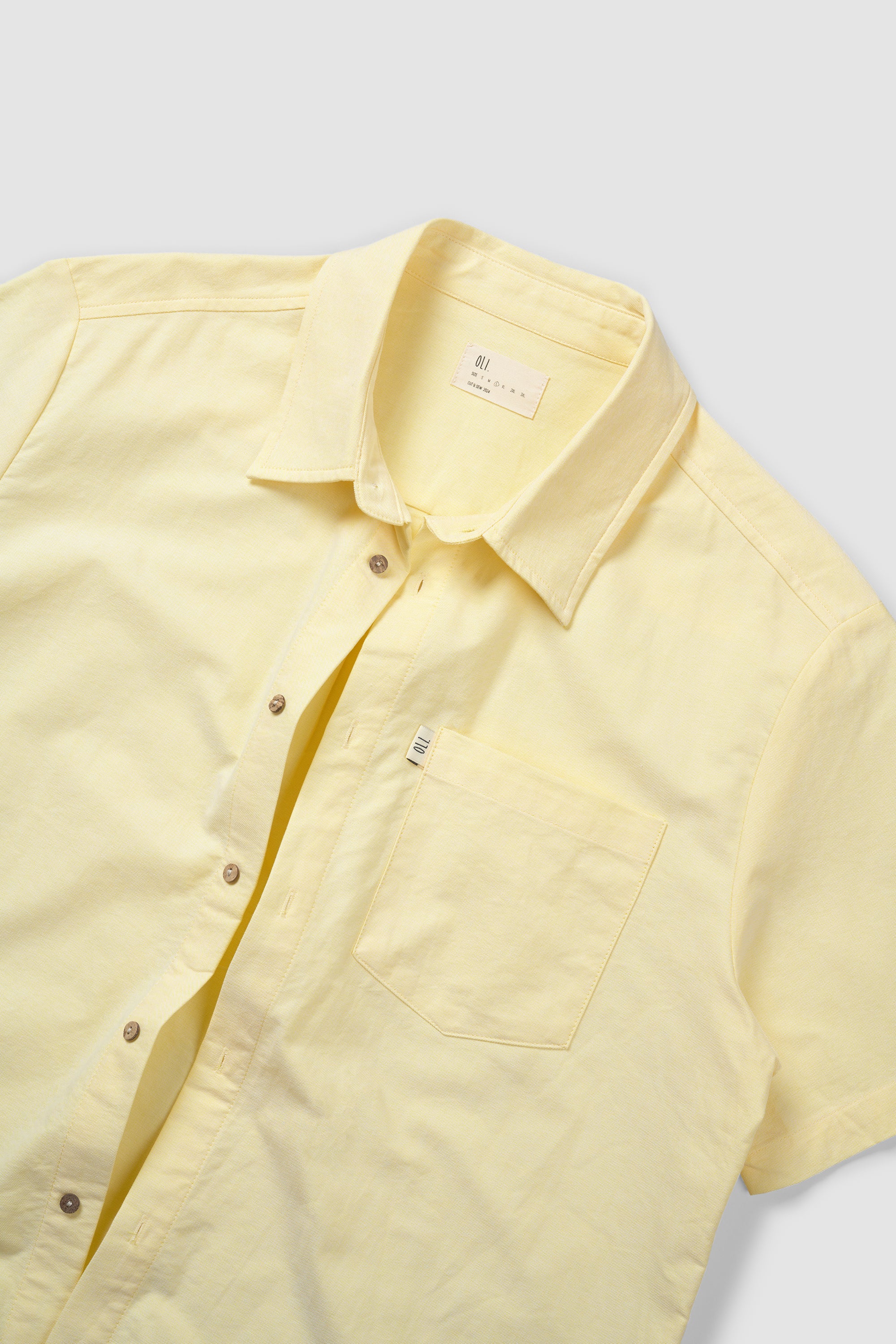 Oxford Button Up - Lemon - Image 7