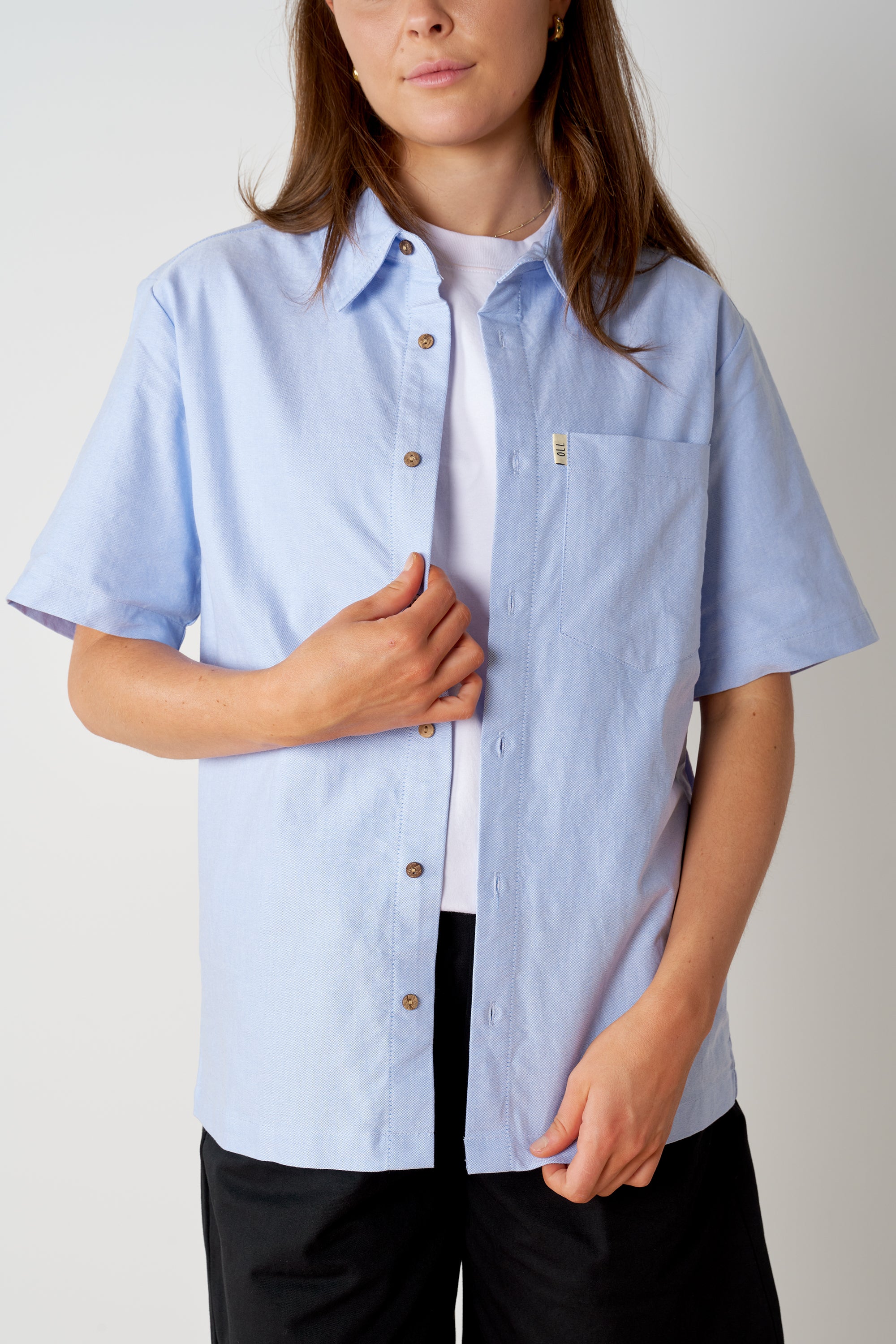 Oxford Button Up - Sky - Image 4