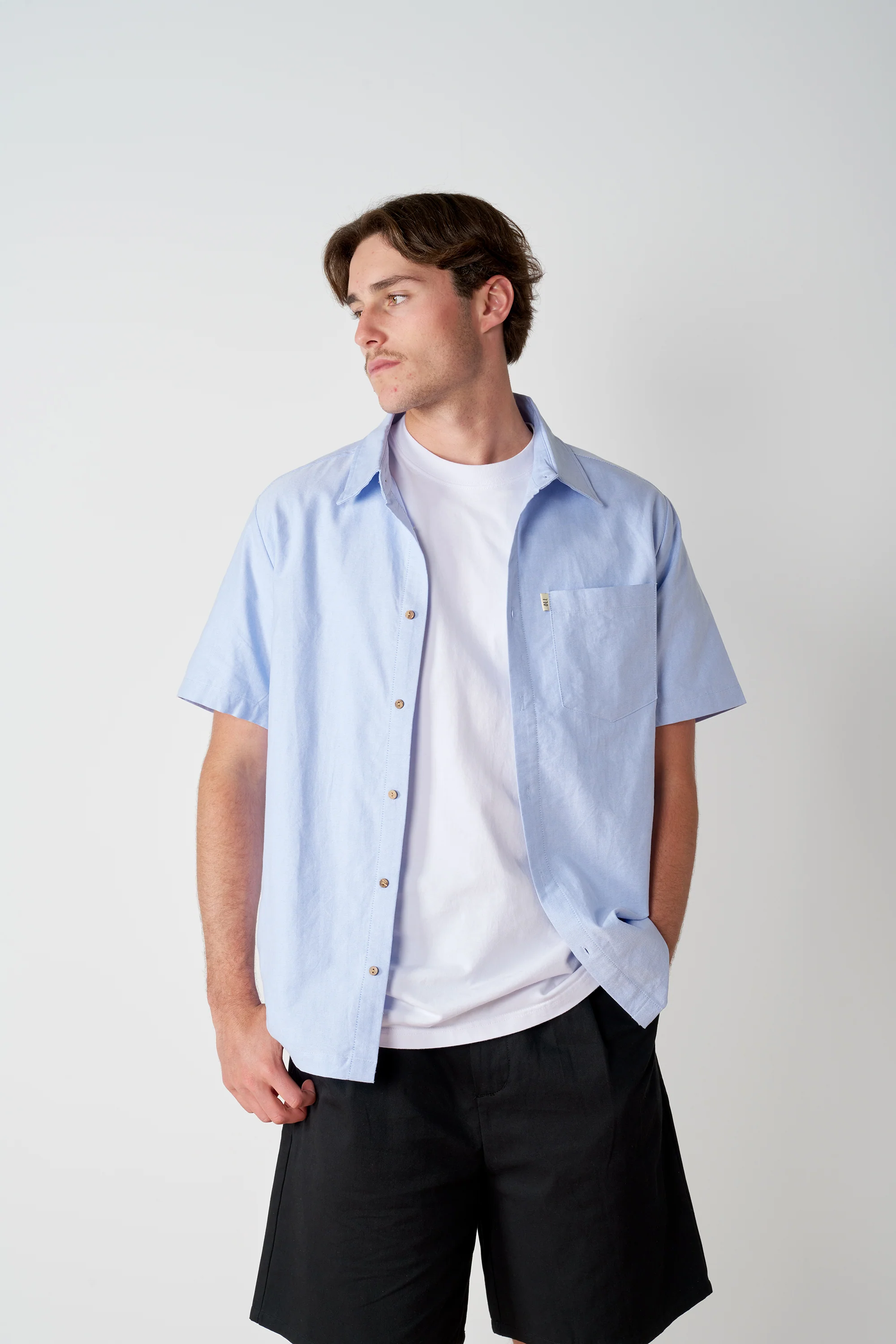 Oxford Button Up - Sky - Image 6