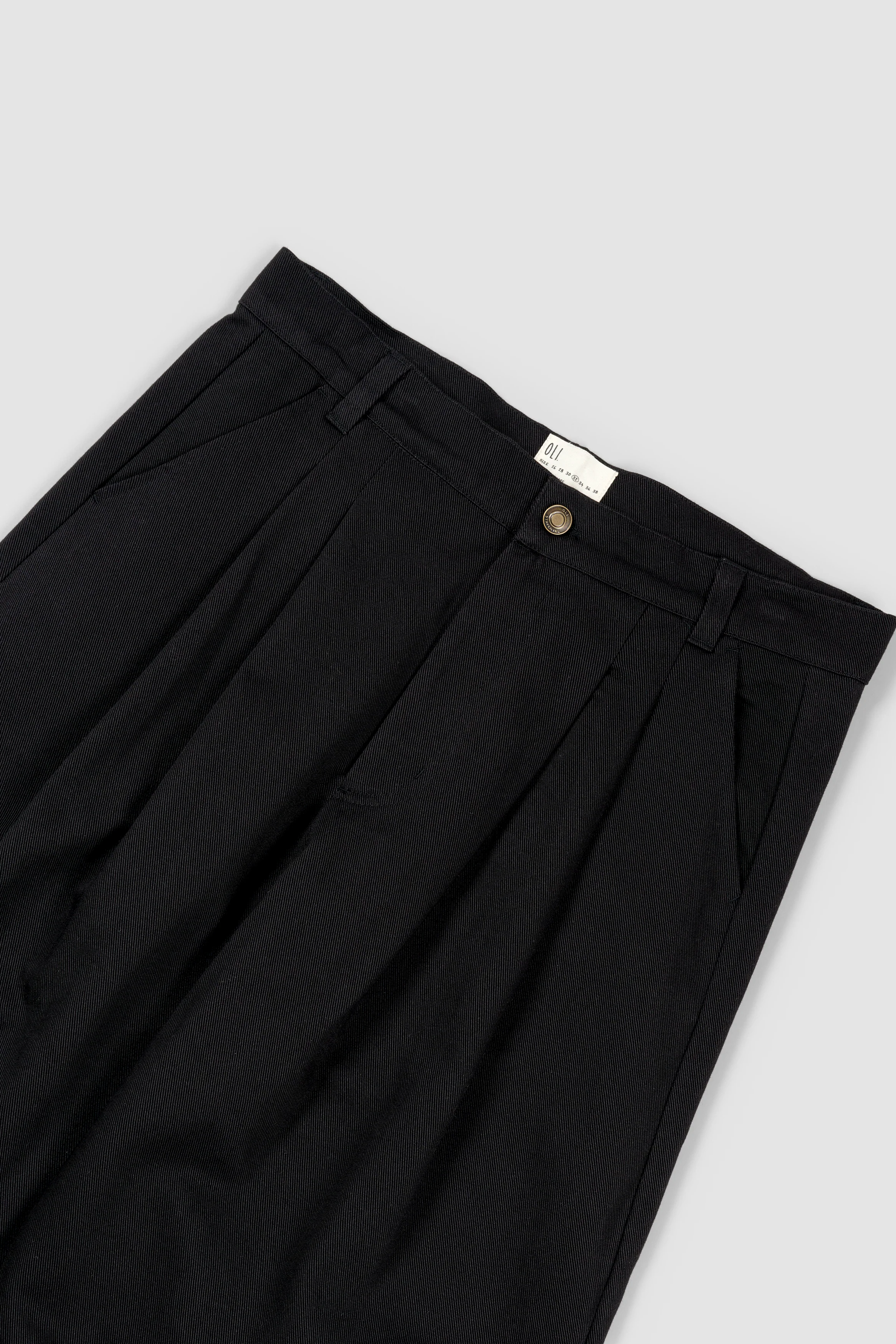 Pleated Pant - Black - Image 11