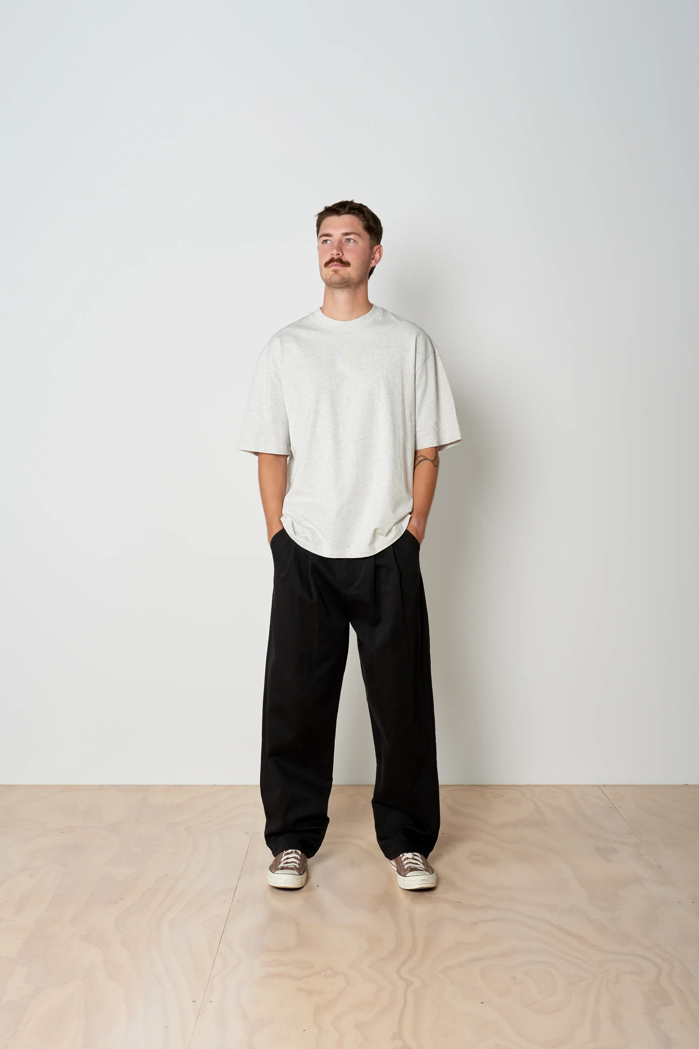 Pleated Pant - Black - Image 3
