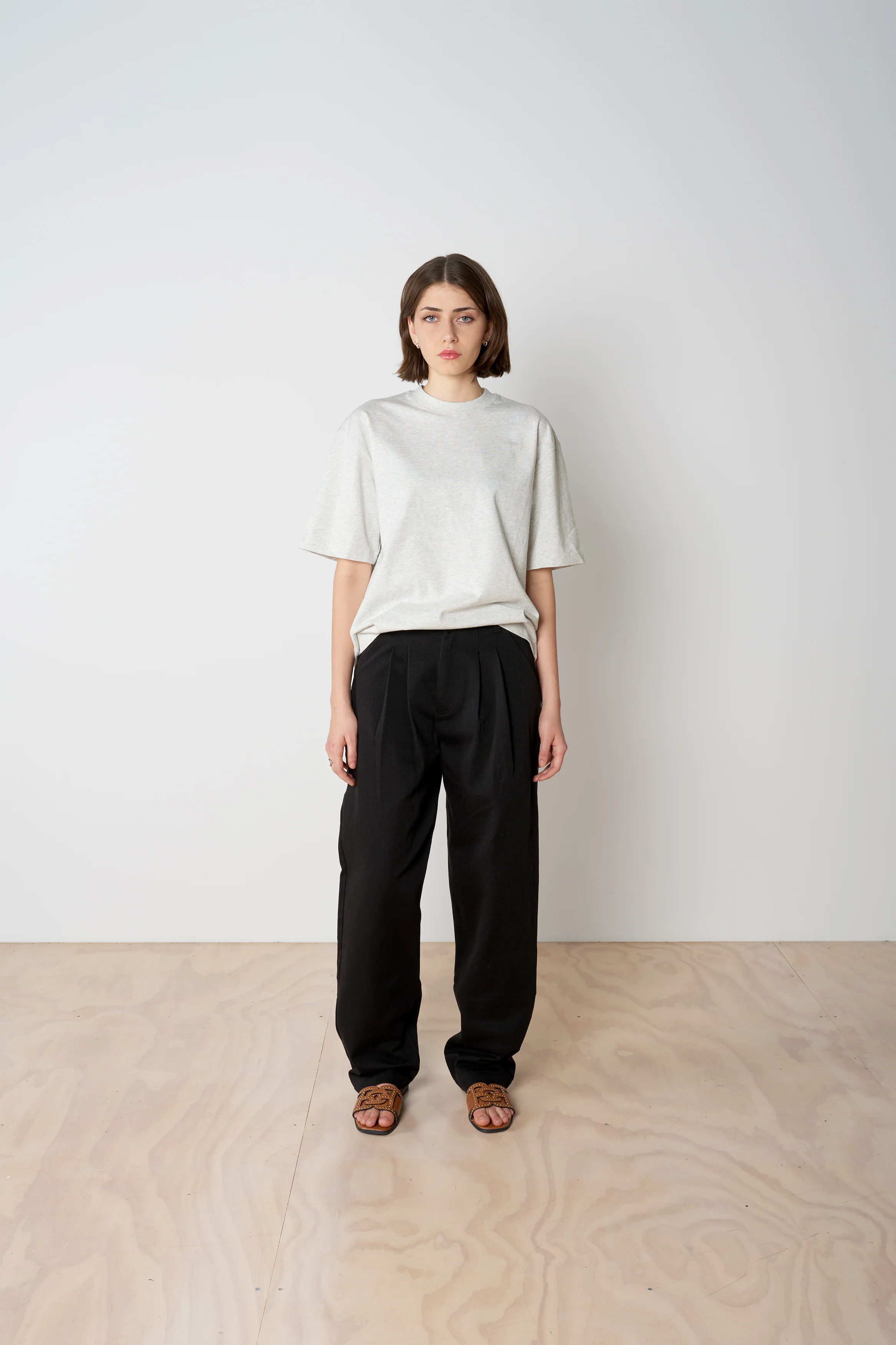Pleated Pant - Black - Image 4