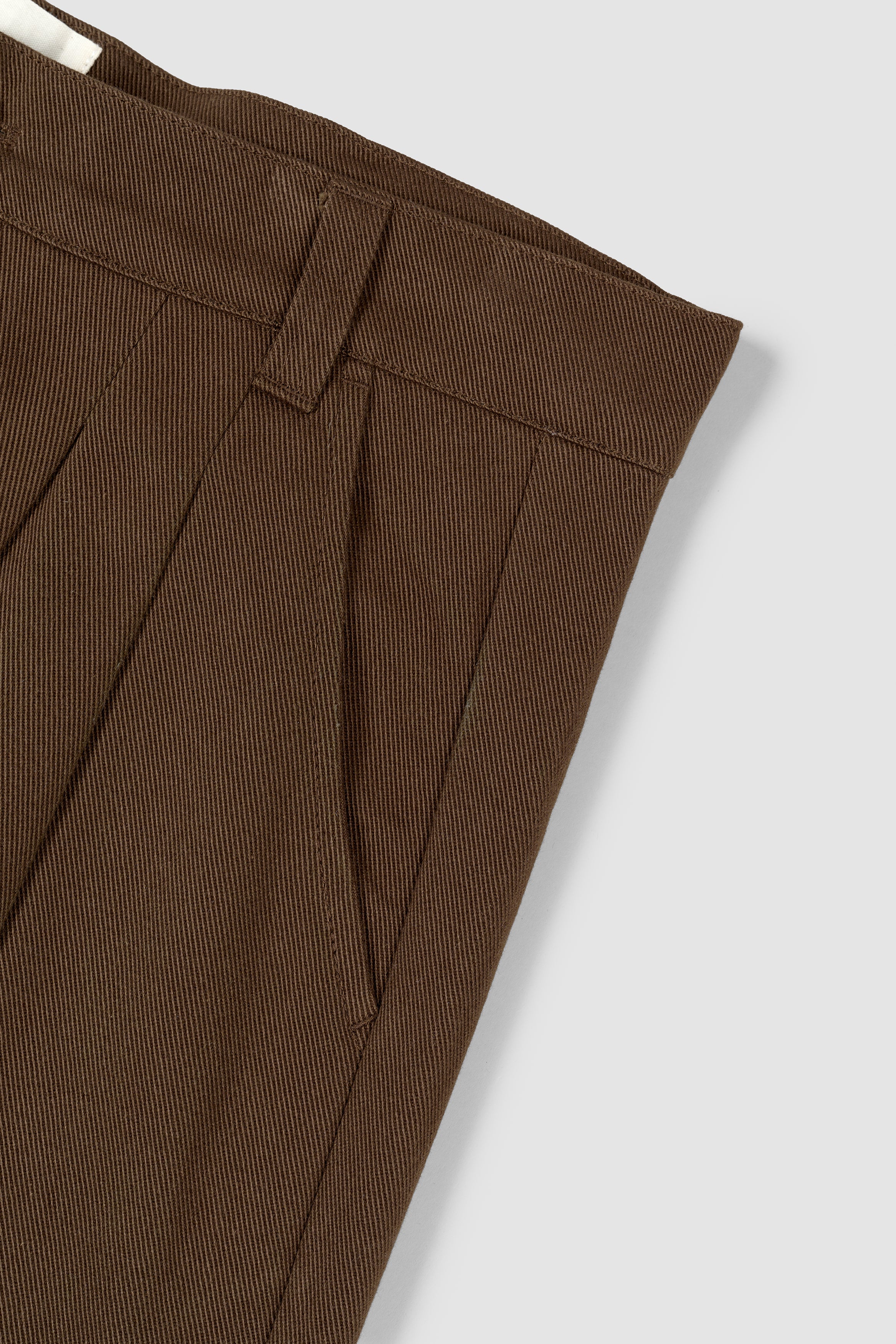 Pleated Pant - Choc - Image 11