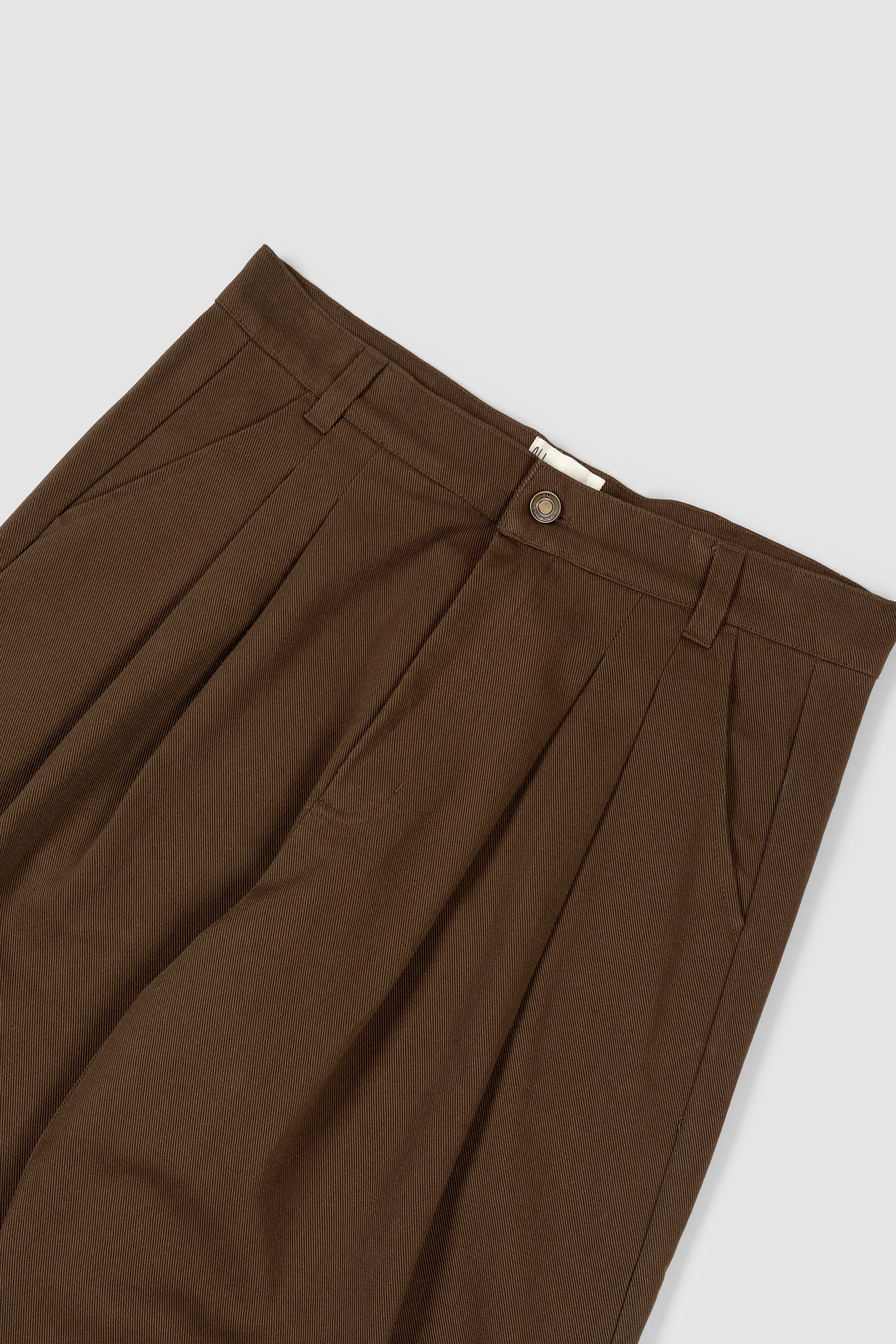 Pleated Pant - Choc - Image 9