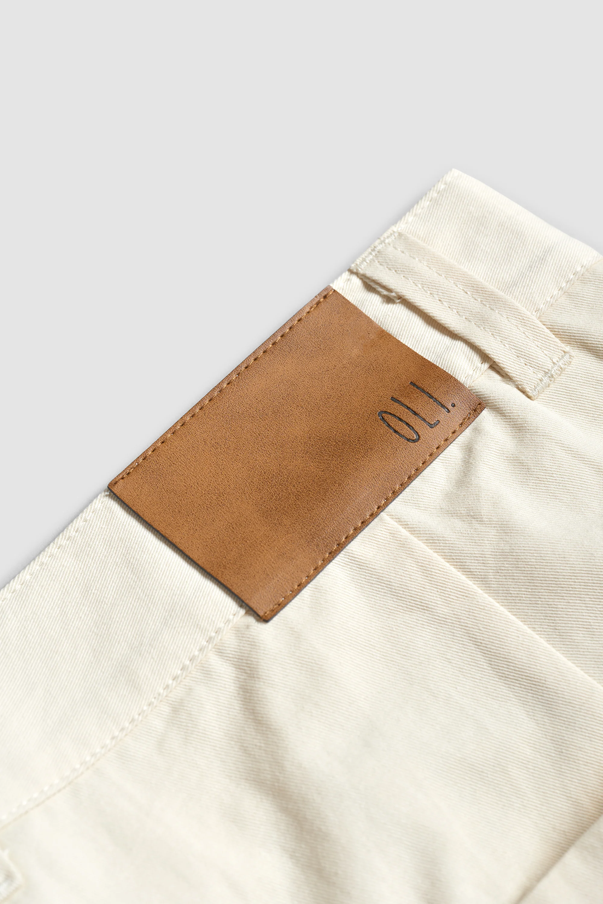Original Pleated Pant - Cream Cotton - Image 9