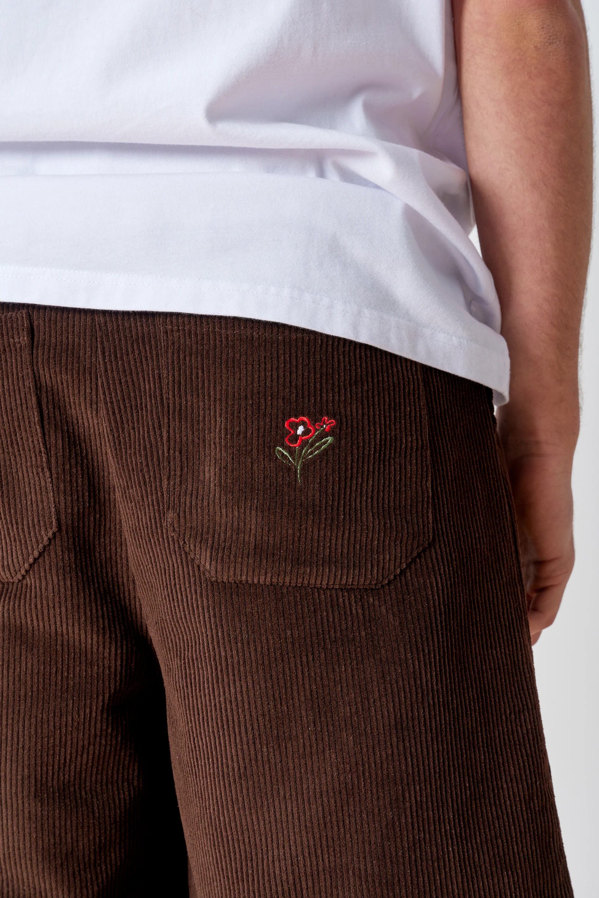 Pleated Short - Choc Cord - Image 7