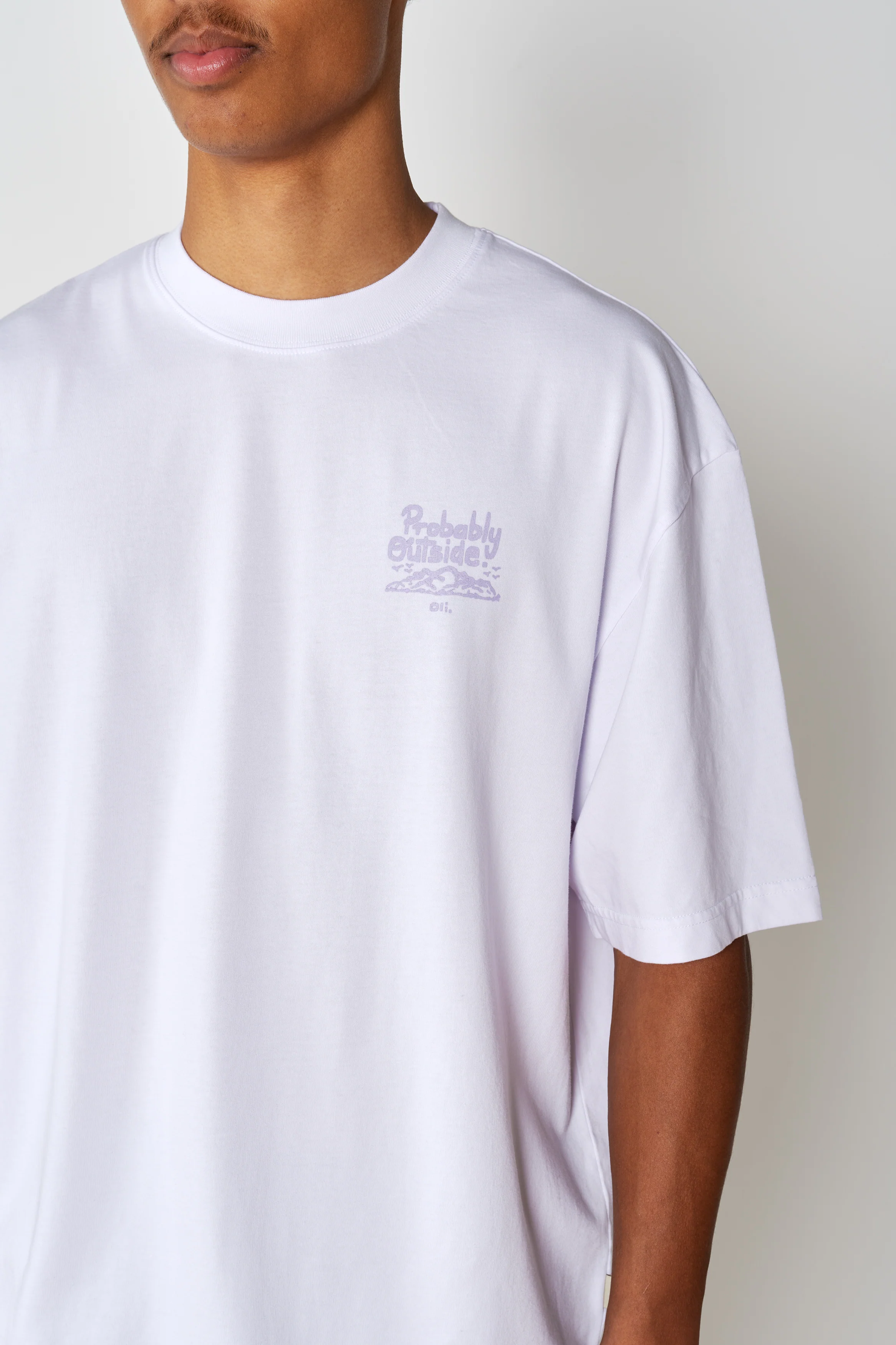 Probably Outside Back Print T - White - Image 4