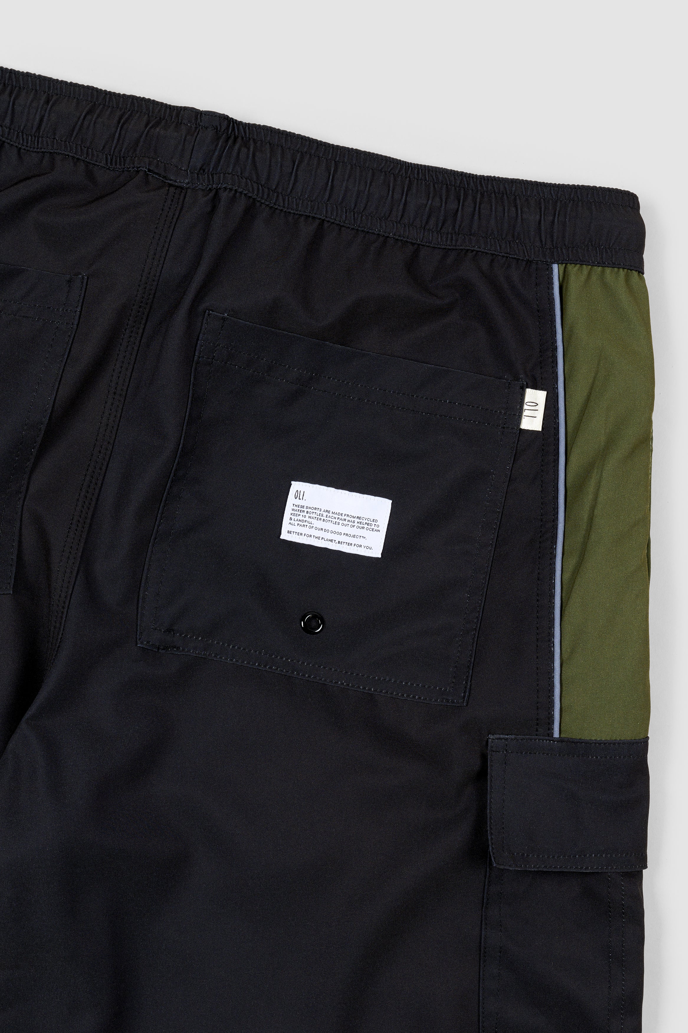 Recycled Board Shorts - Black - Image 10