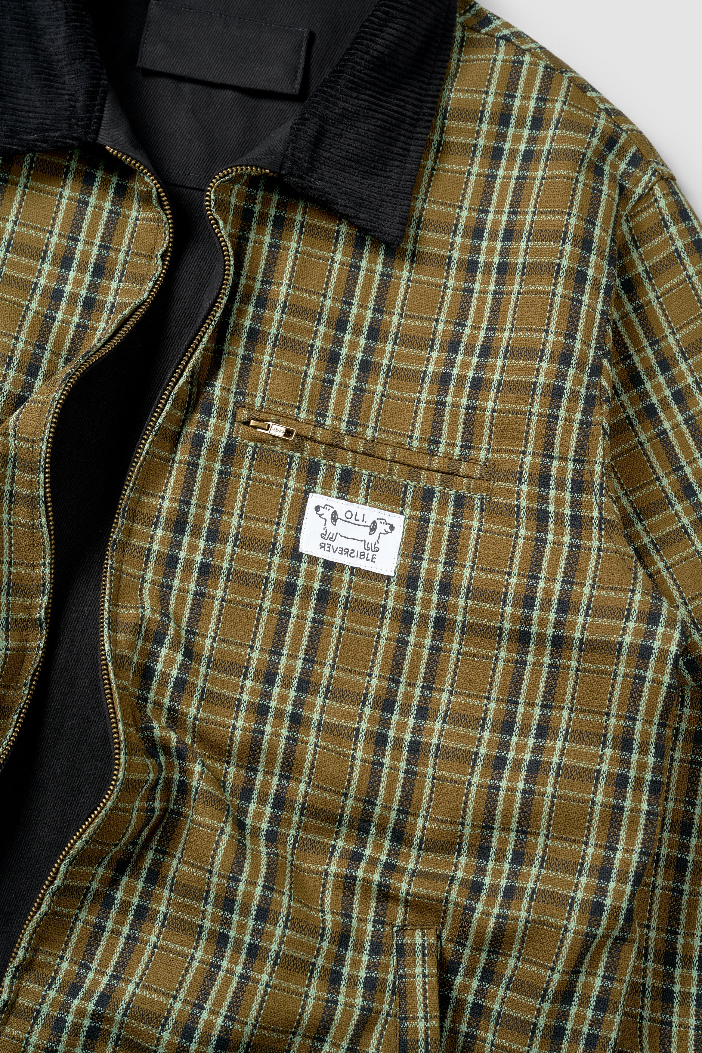 Reversible Jacket - Black/Olive - Image 10