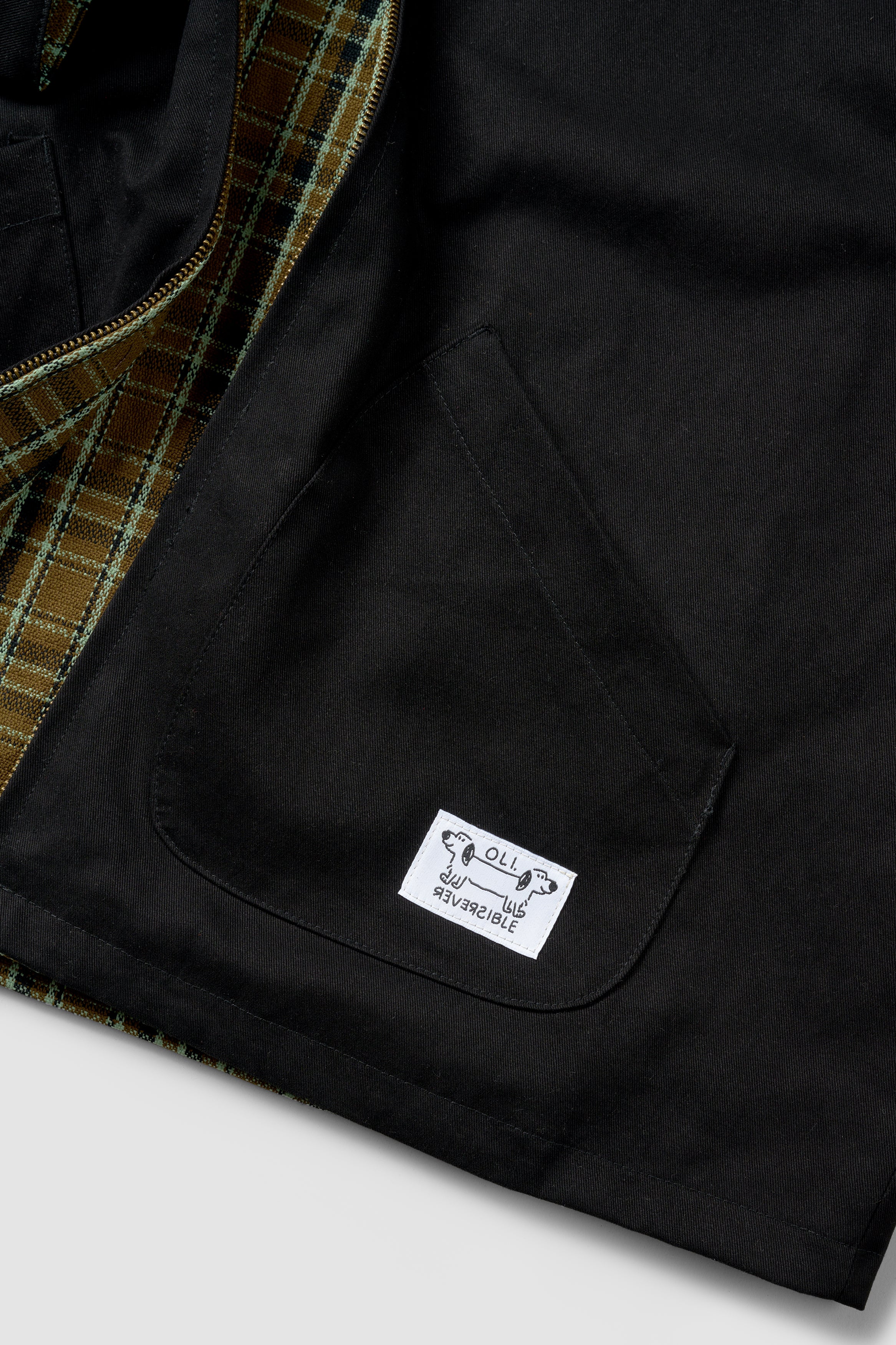 Reversible Jacket - Black/Olive - Image 11