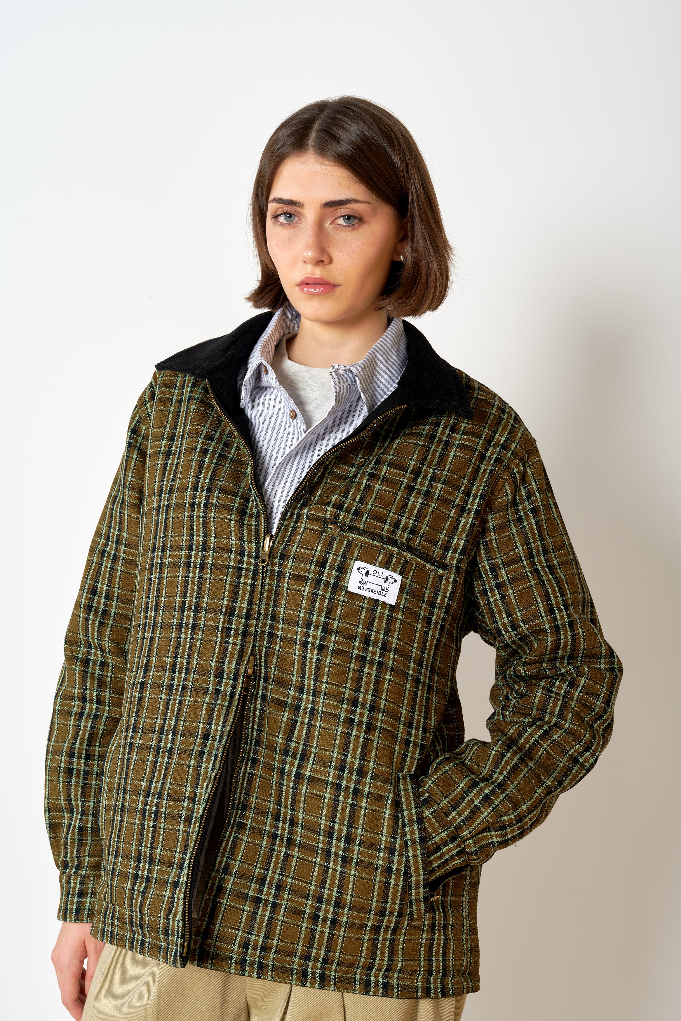Reversible Jacket - Black/Olive - Image 8