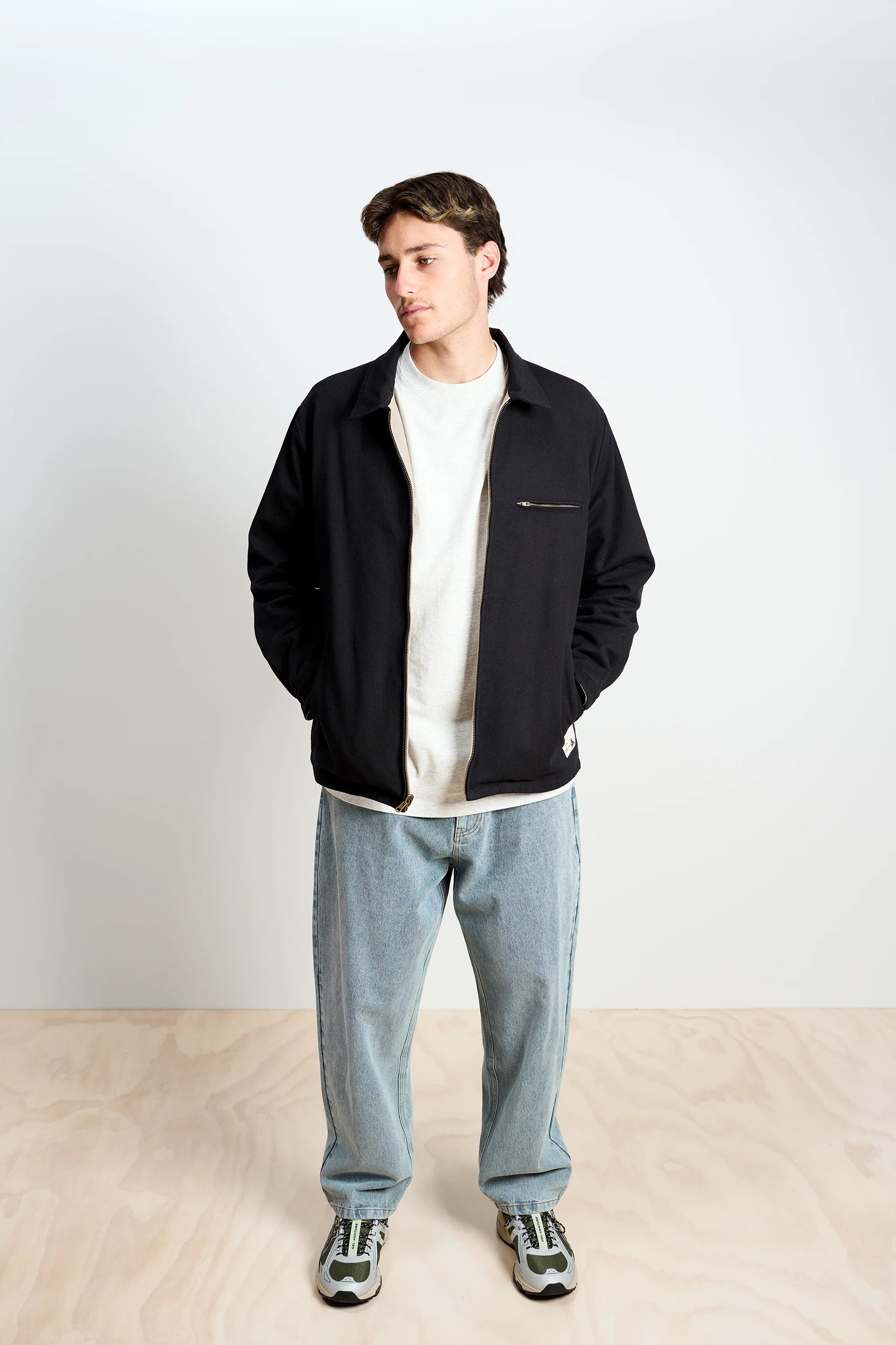 Reversible Kelpie Jacket - Black/Stone - Image 3