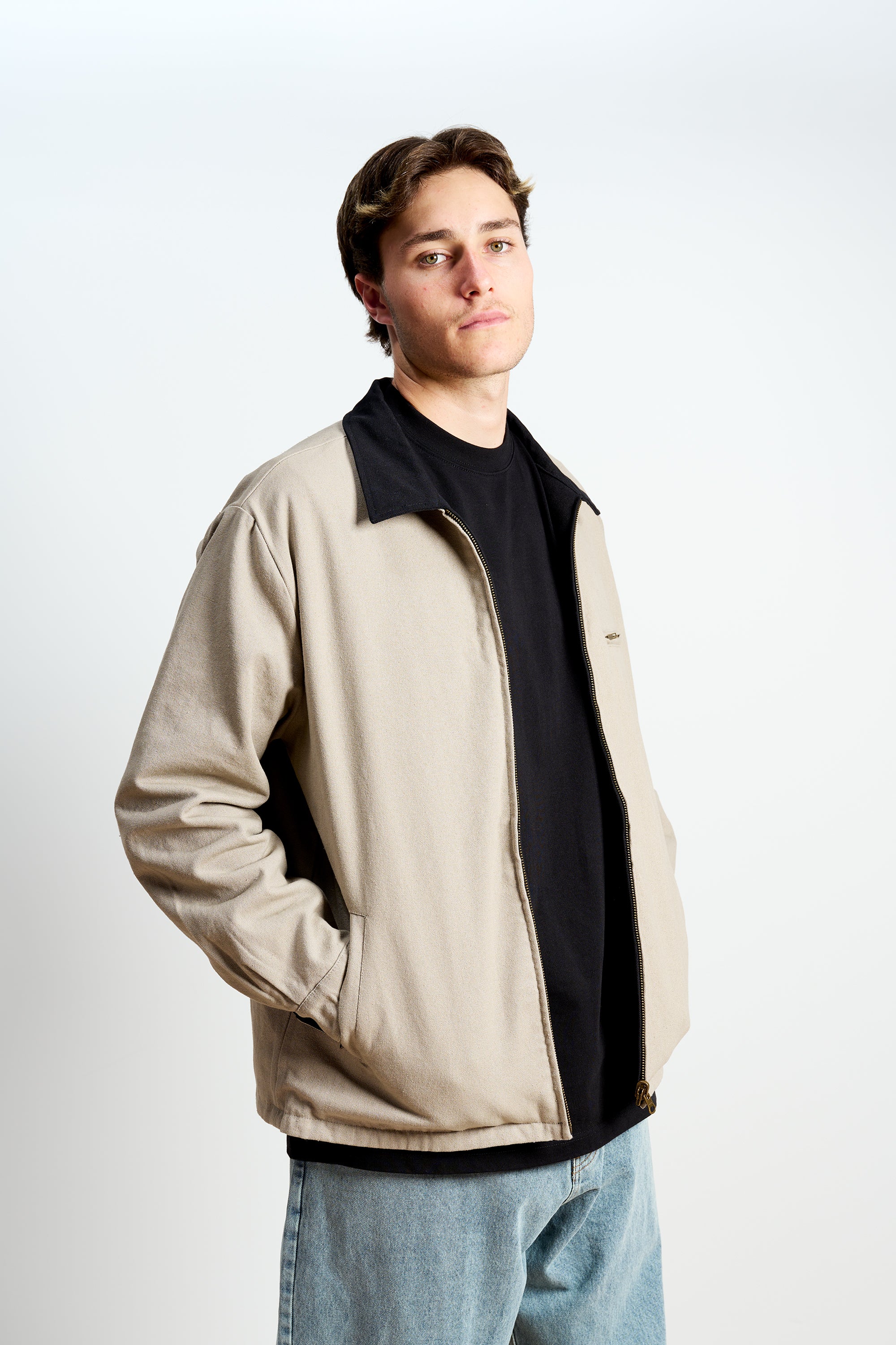 Reversible Kelpie Jacket - Black/Stone - Image 7