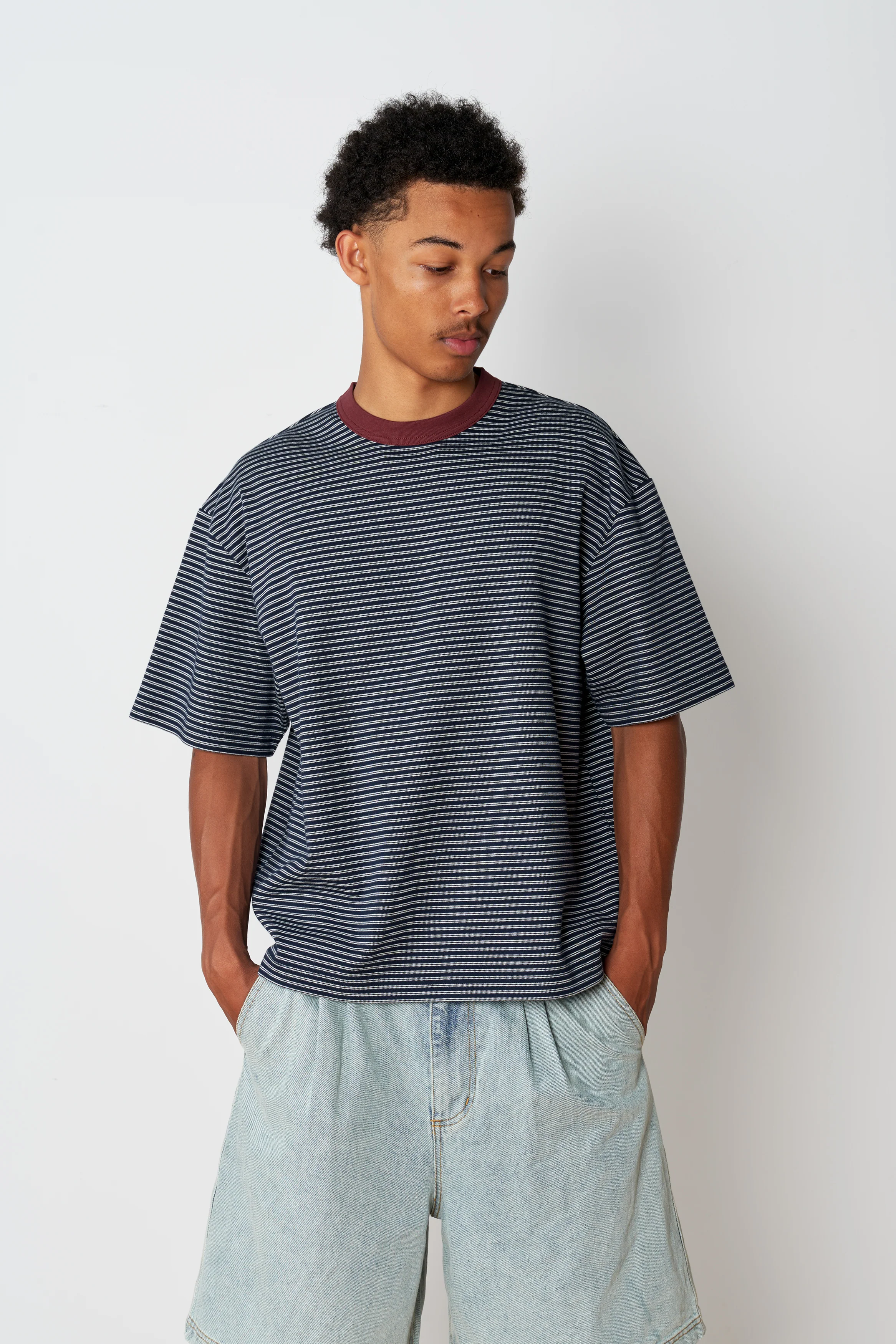 Stripe T - Navy - Image 3